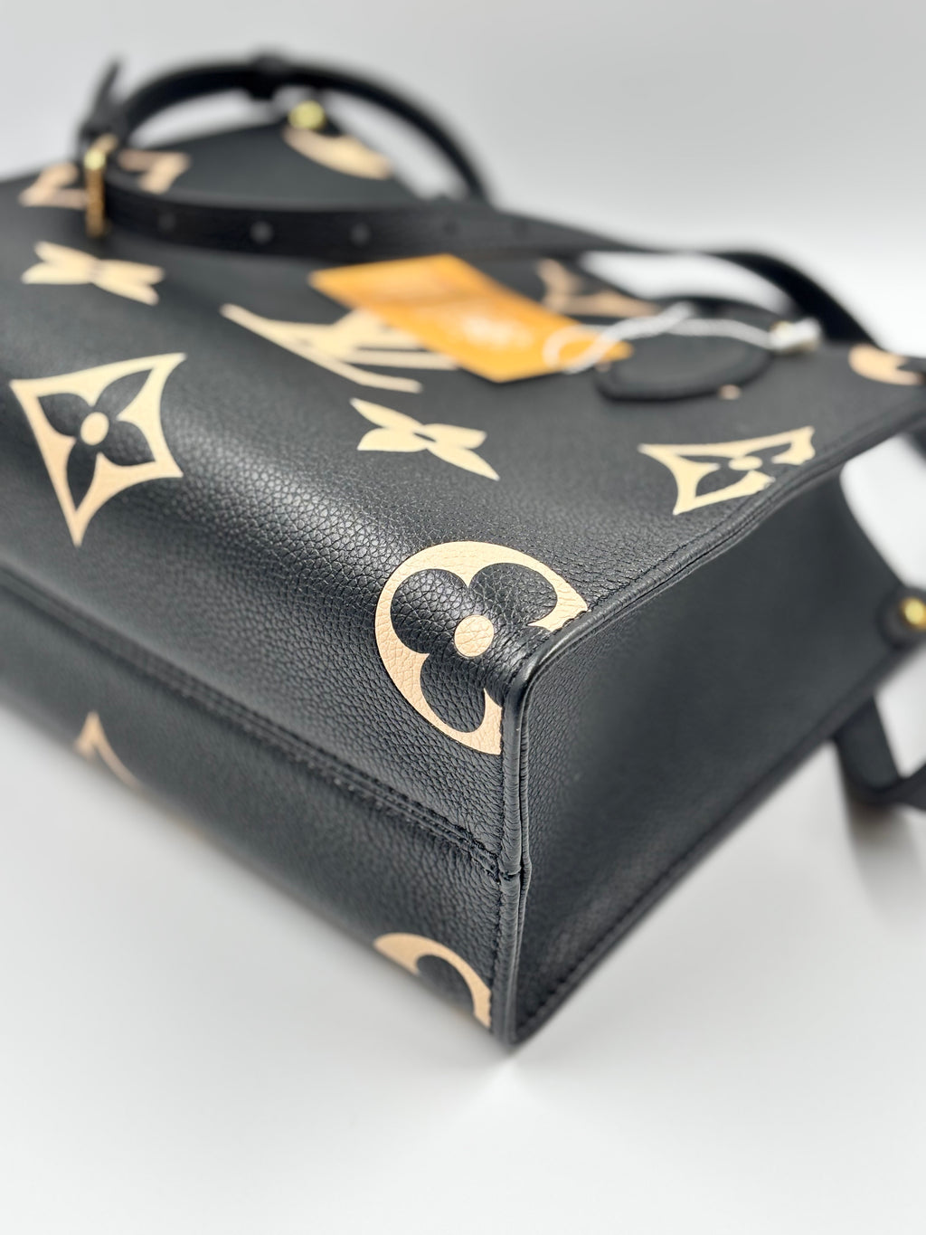 LV Bicolor Black/ Cream Monogram Giant Empreinte Leather OTG PM Tote Bag
