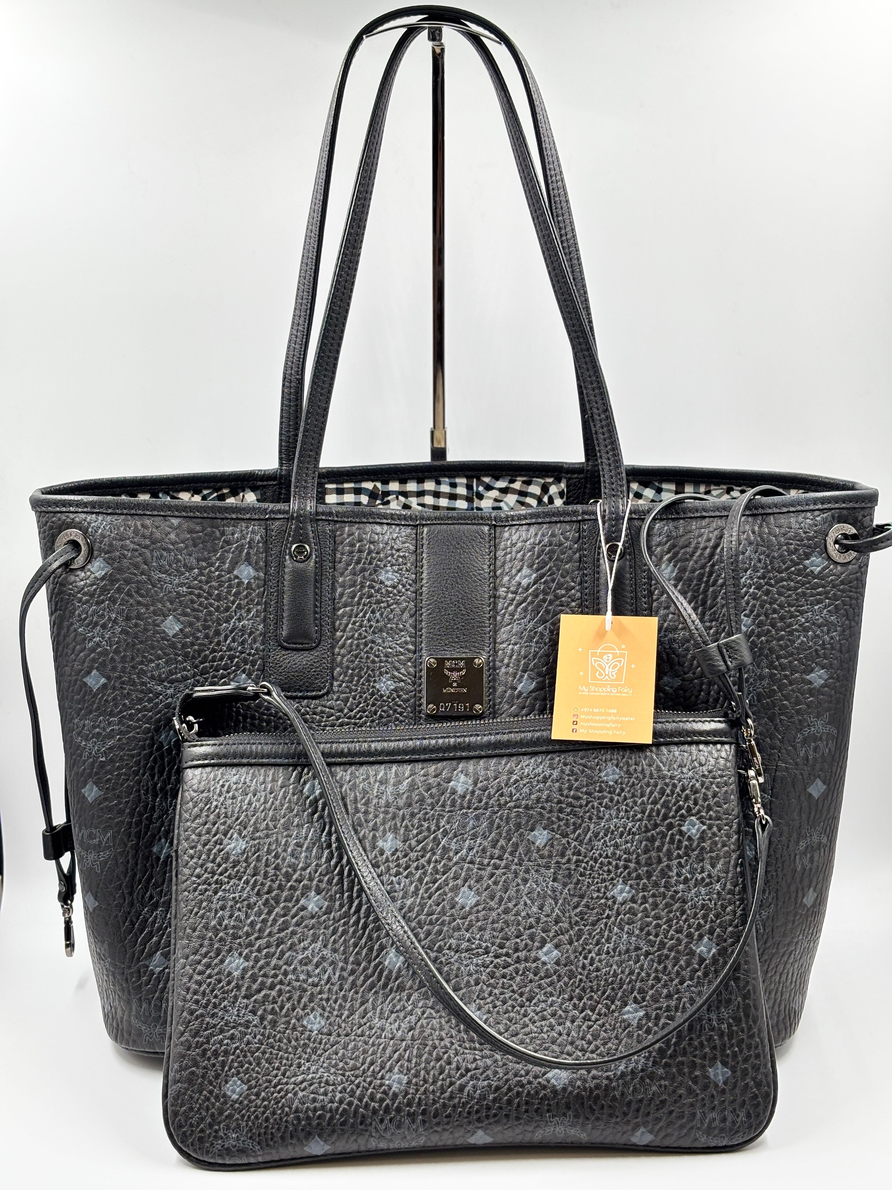 MCM Visetos Liz Reversible Tote Bag