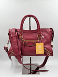 Balenciaga Burgundy  Small City