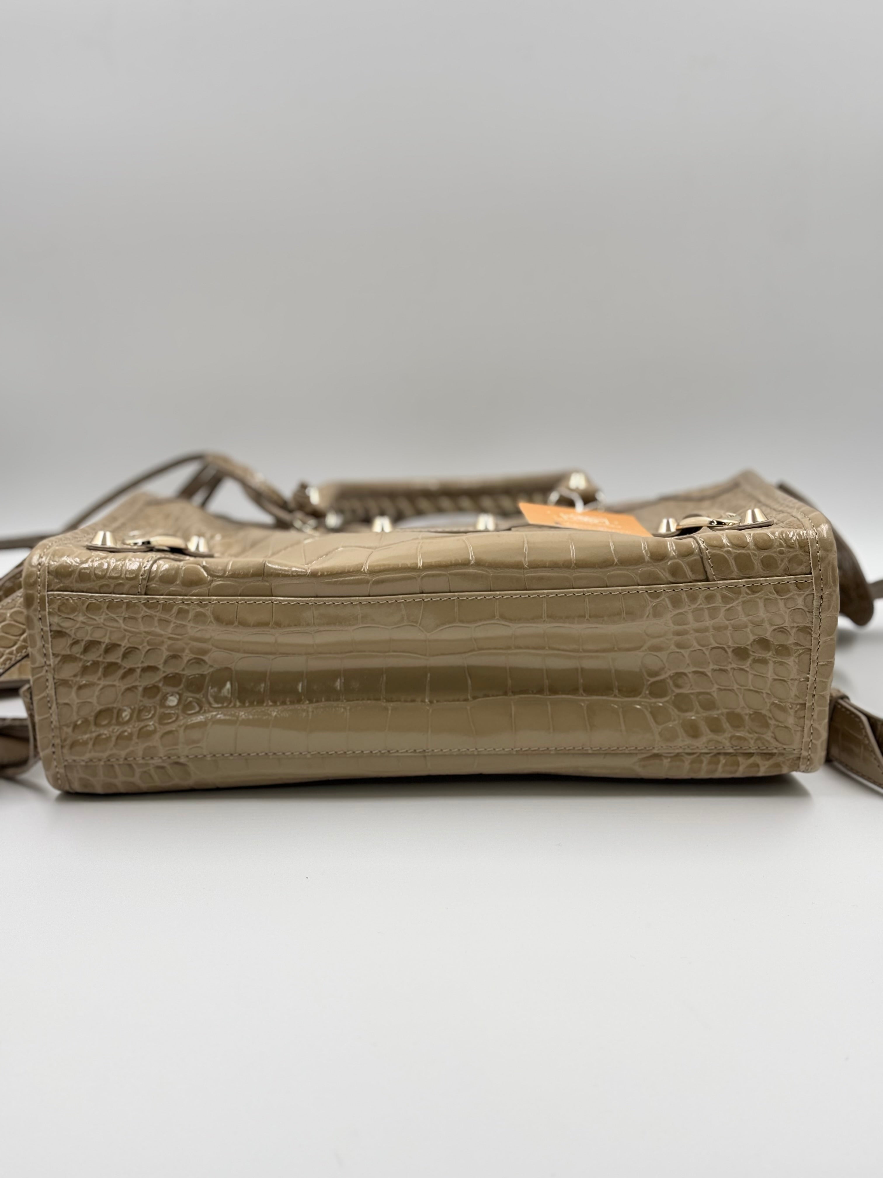 Balenciaga Croc Embossed Small  City