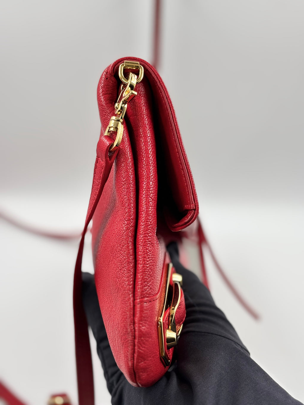 Balenciaga Red Envelope  Clutch Bag