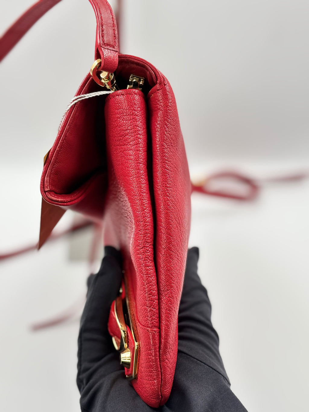 Balenciaga Red Envelope  Clutch Bag