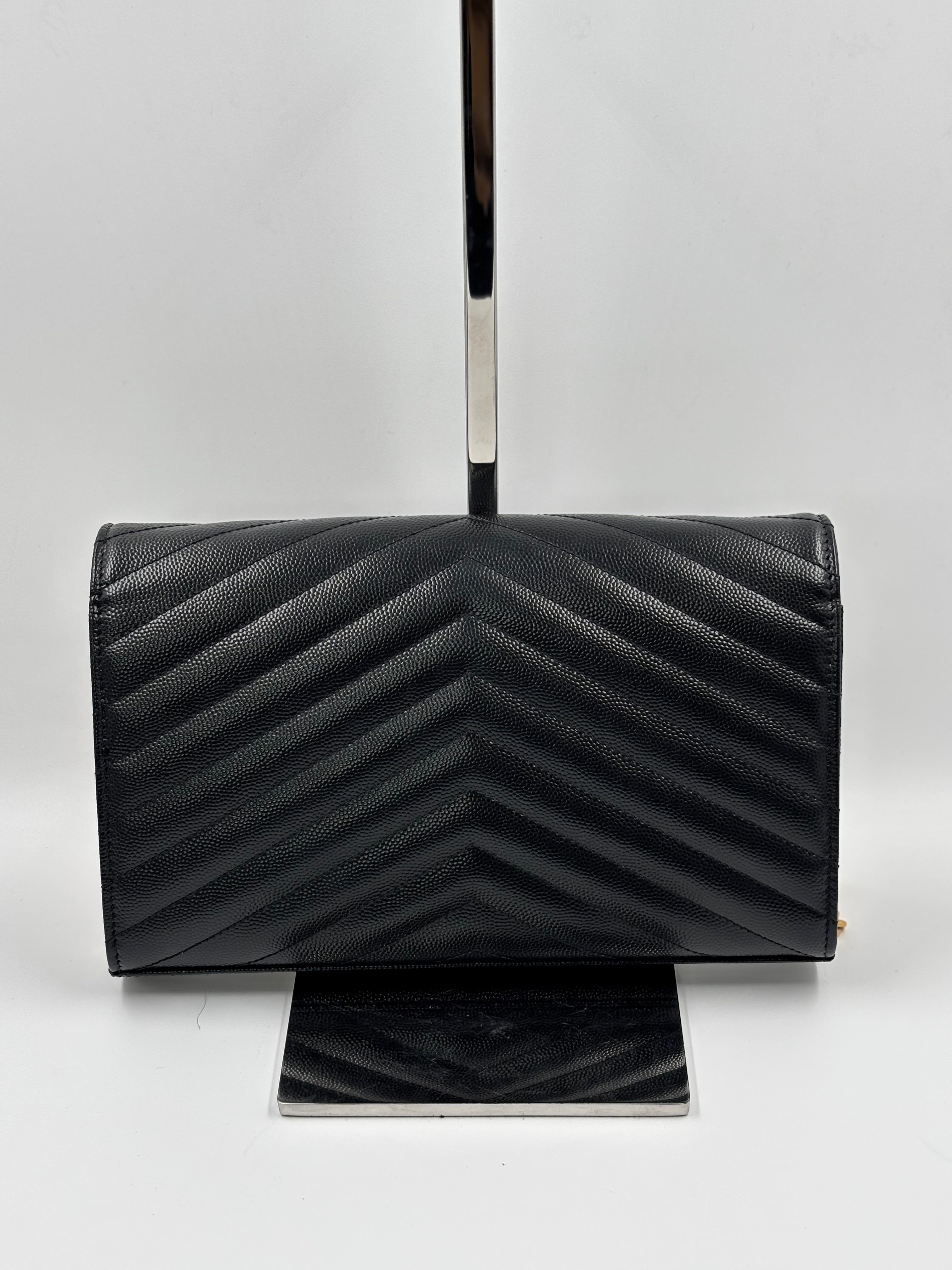 Saint Laurent  Cassandre Envelope Chain Wallet