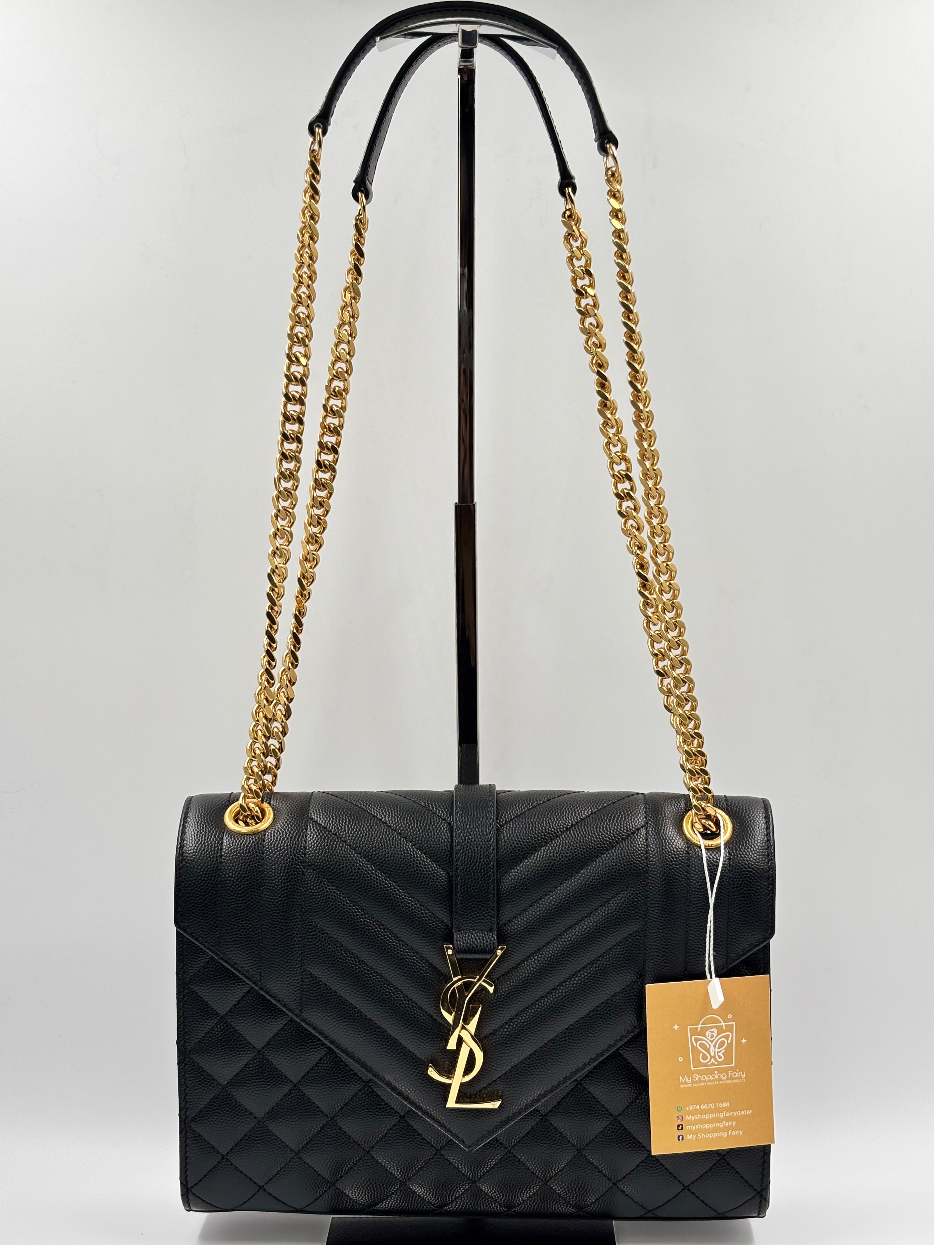 YSL Medium  Envelope Chain Bag
