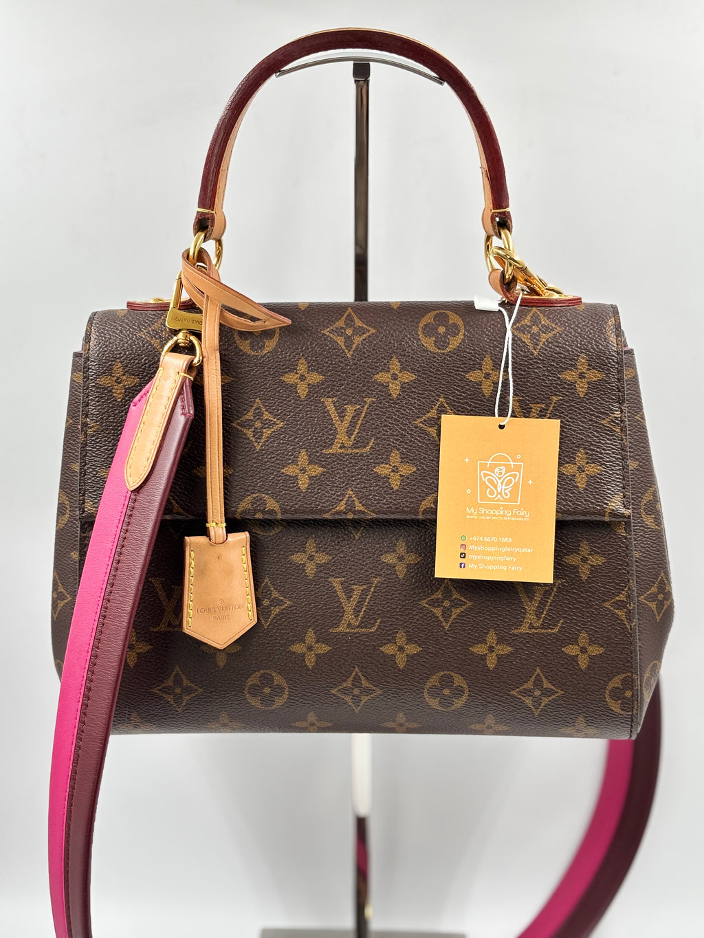 LV Bordeaux/ Fuchsia Monogram Canvas Cluny