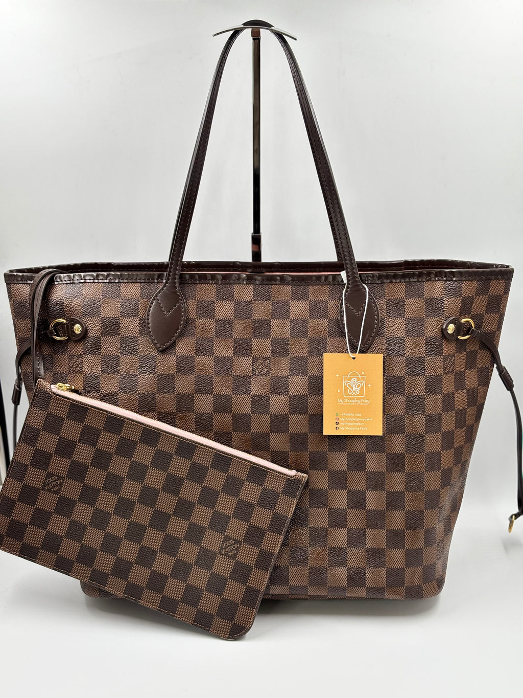 LV Damier Ebene Neverfull MM