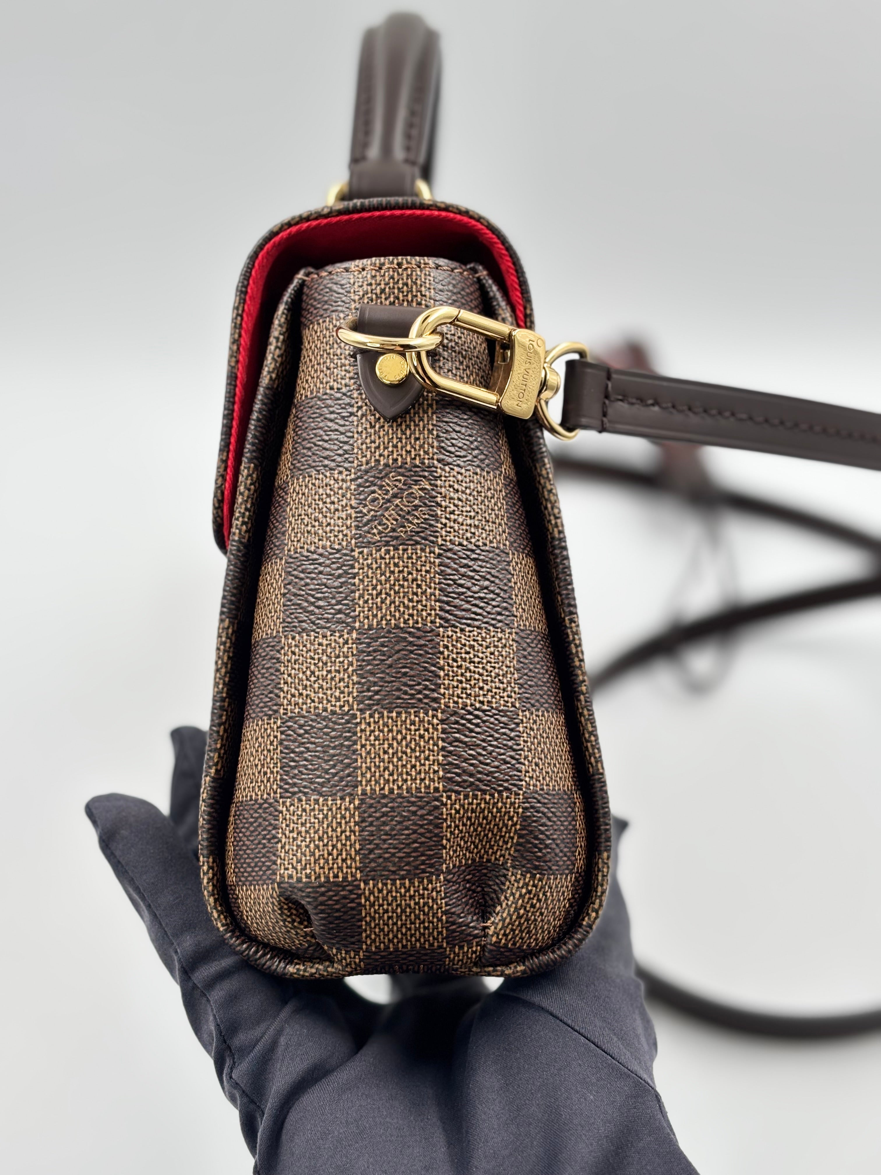 LV  Croisette Handbag Damier Ebene Canvas