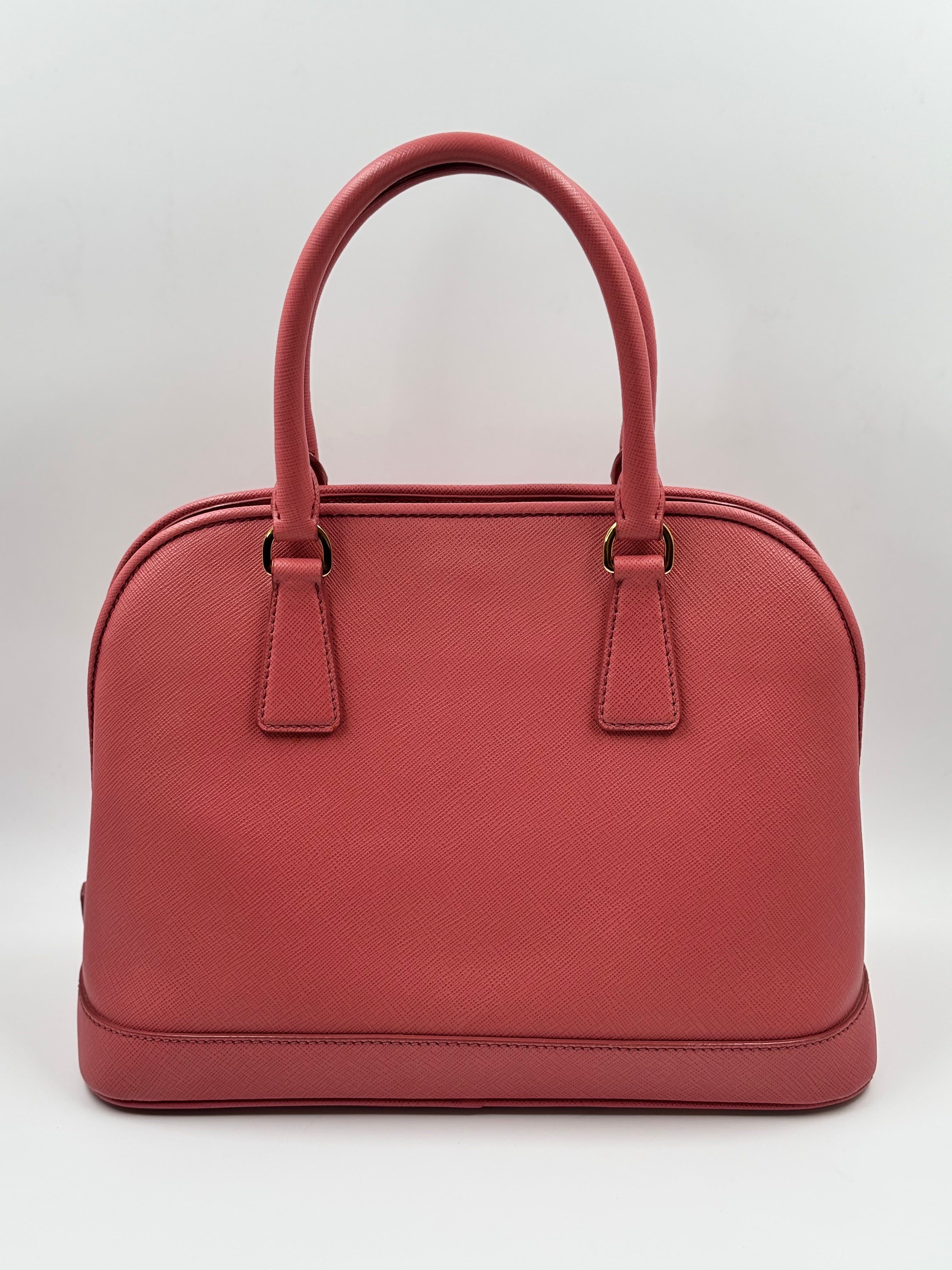 Prada Pink  Saffiano Leather Open Promenade Bag