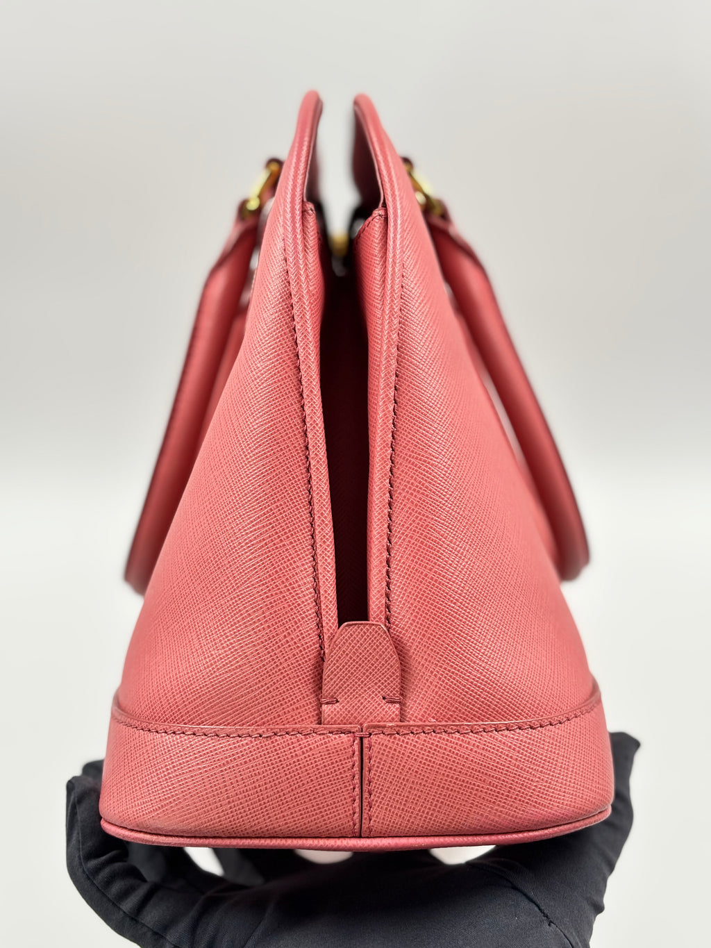 Prada Pink  Saffiano Leather Open Promenade Bag