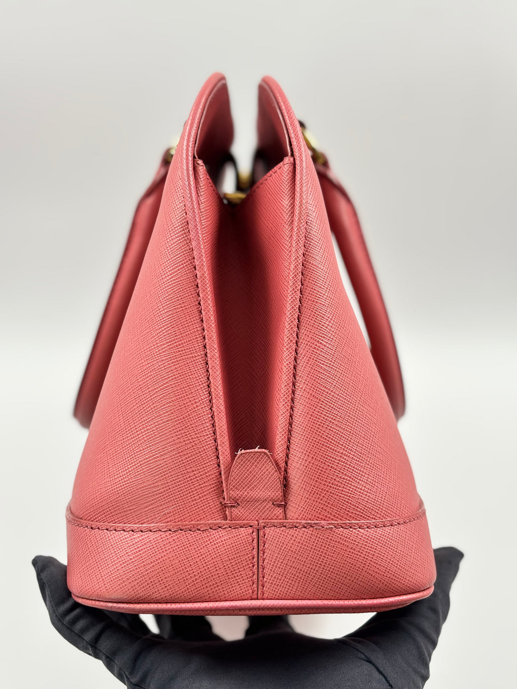 Prada Pink  Saffiano Leather Open Promenade Bag