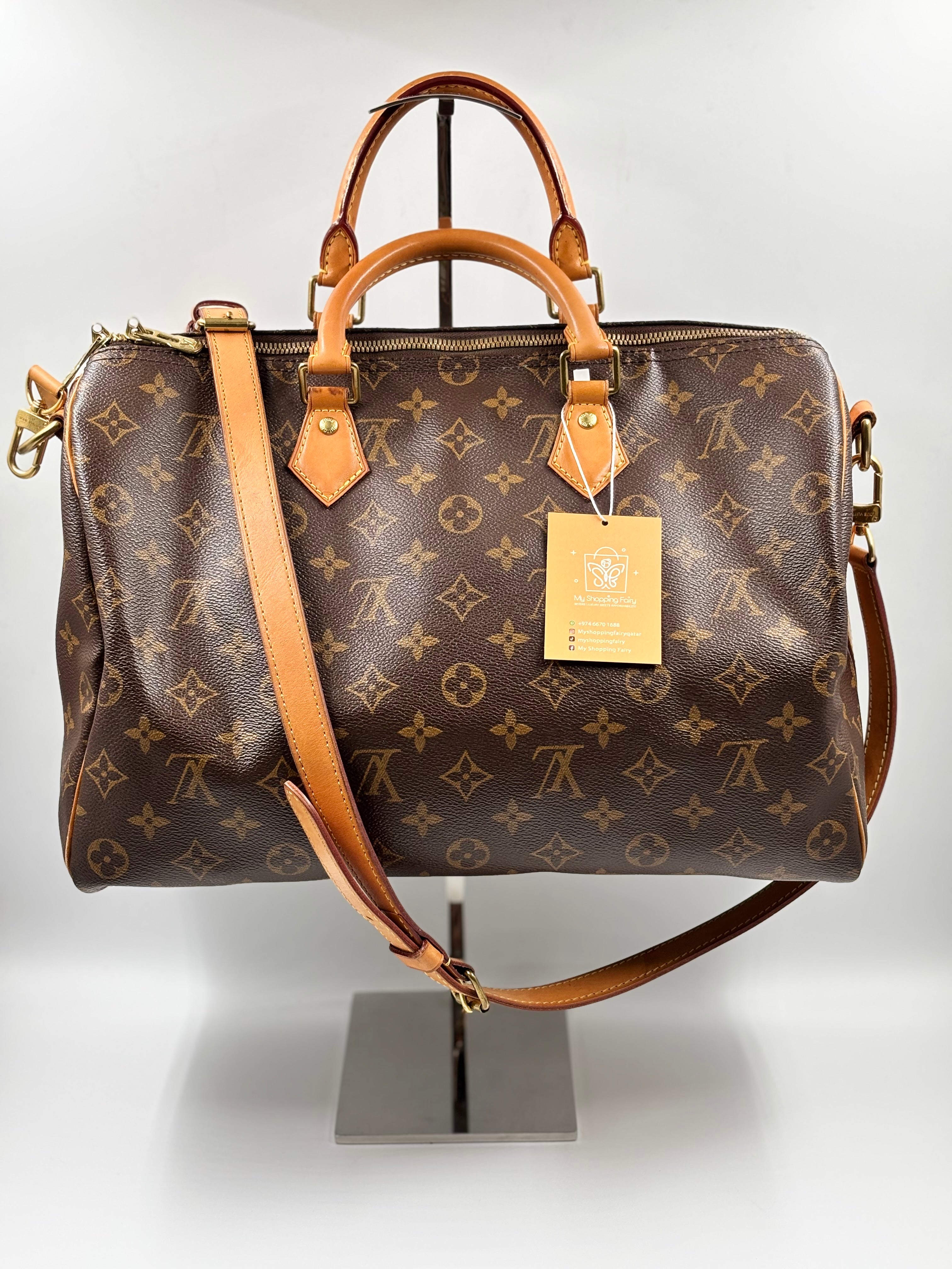 LV Monogram Canvas Speedy Bandouliere 35 Bag