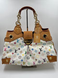 LV White Monogram Multicolore Ursula Bag