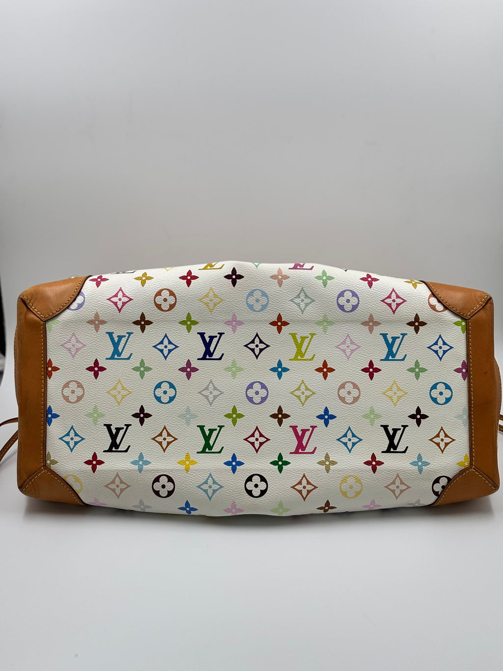 LV White Monogram Multicolore Ursula Bag