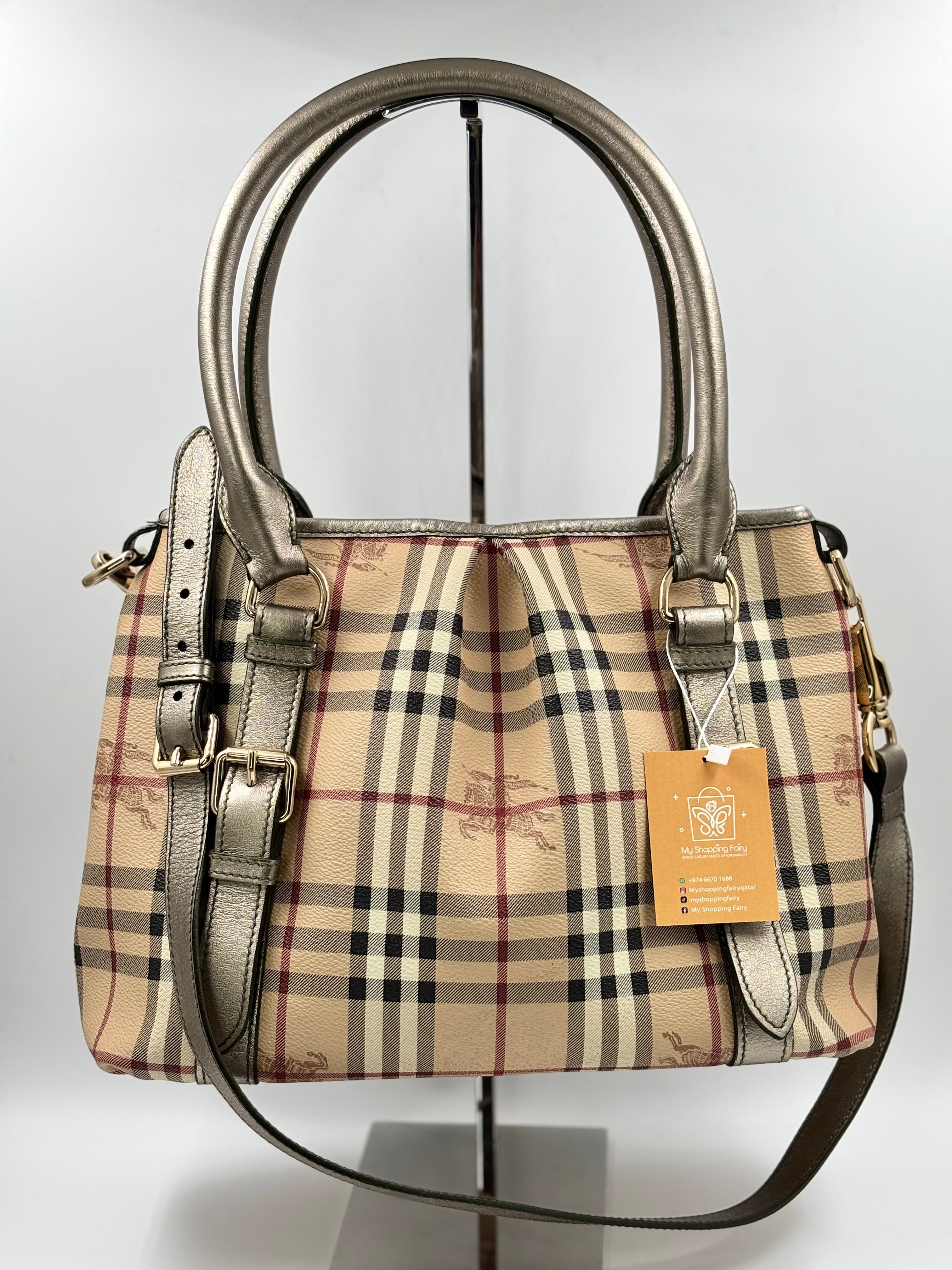 Burberry Haymarket Check Shoulder Bag