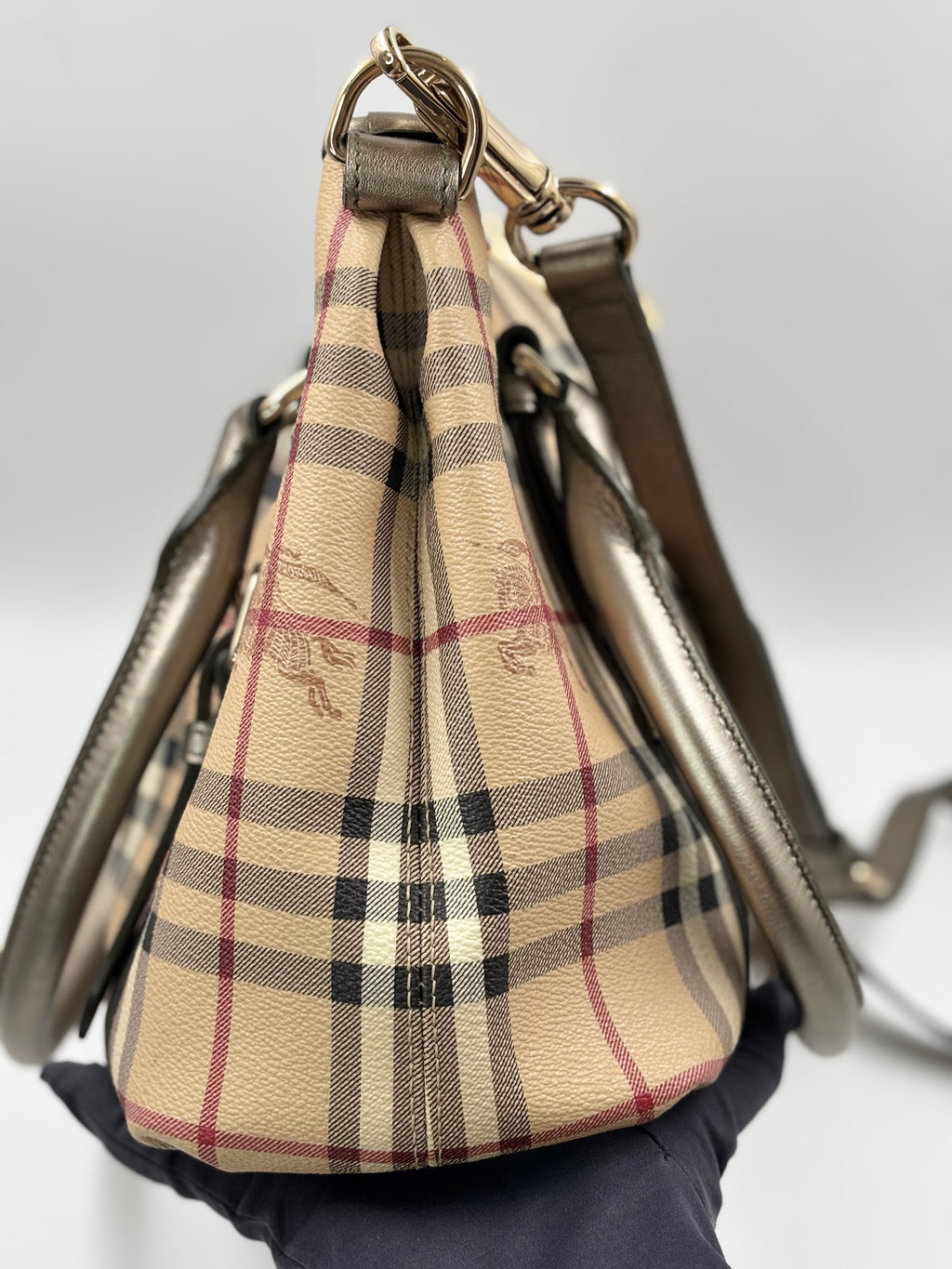 Burberry Haymarket Check Shoulder Bag