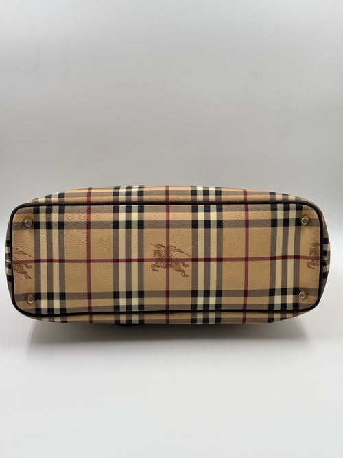Burberry Haymarket Check Coated Canvas Medium Regent Tote Bag