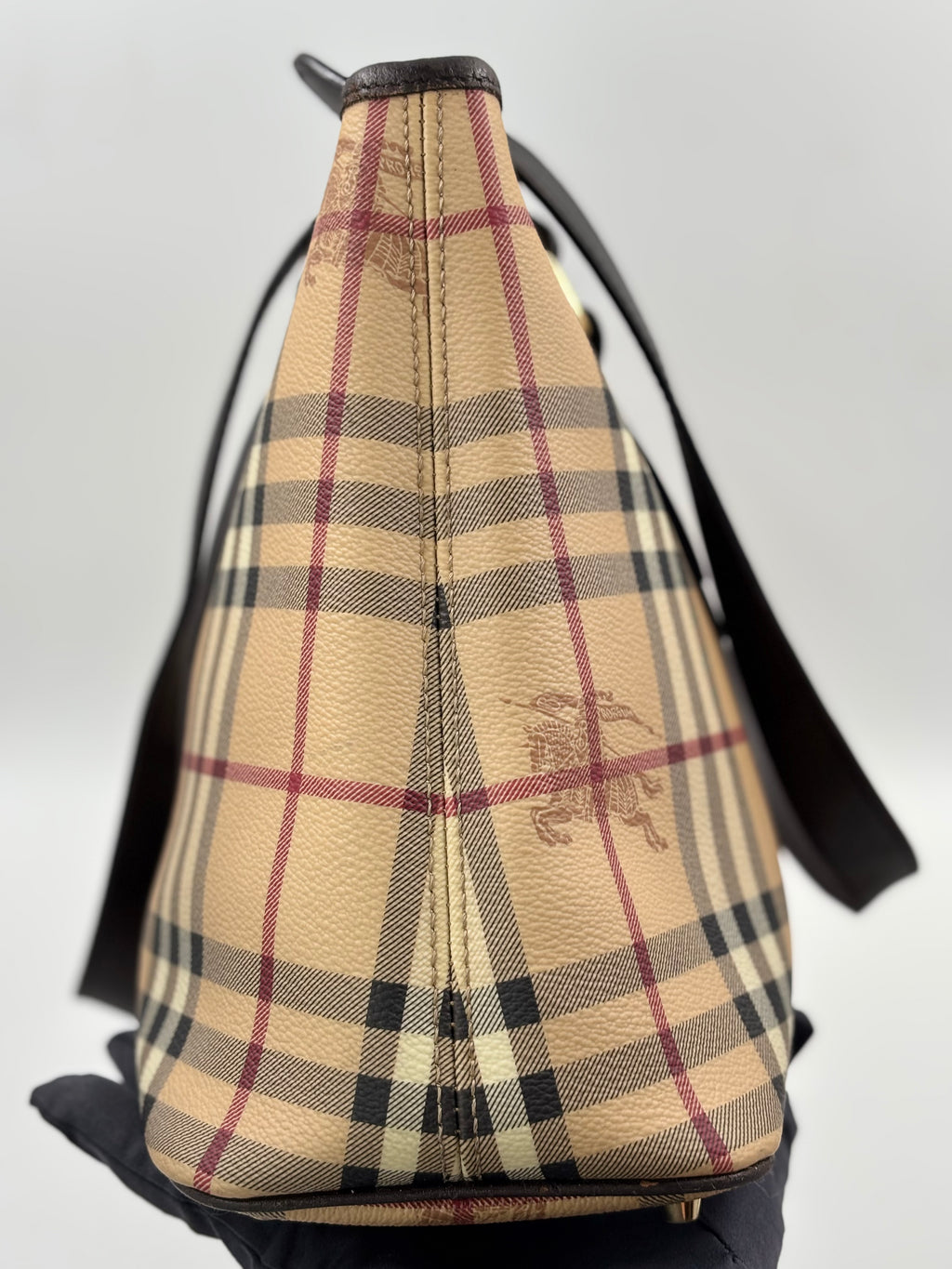 Burberry Haymarket Check Coated Canvas Medium Regent Tote Bag