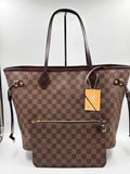 LV Damier Ebene Neverfull MM w/ Pouch