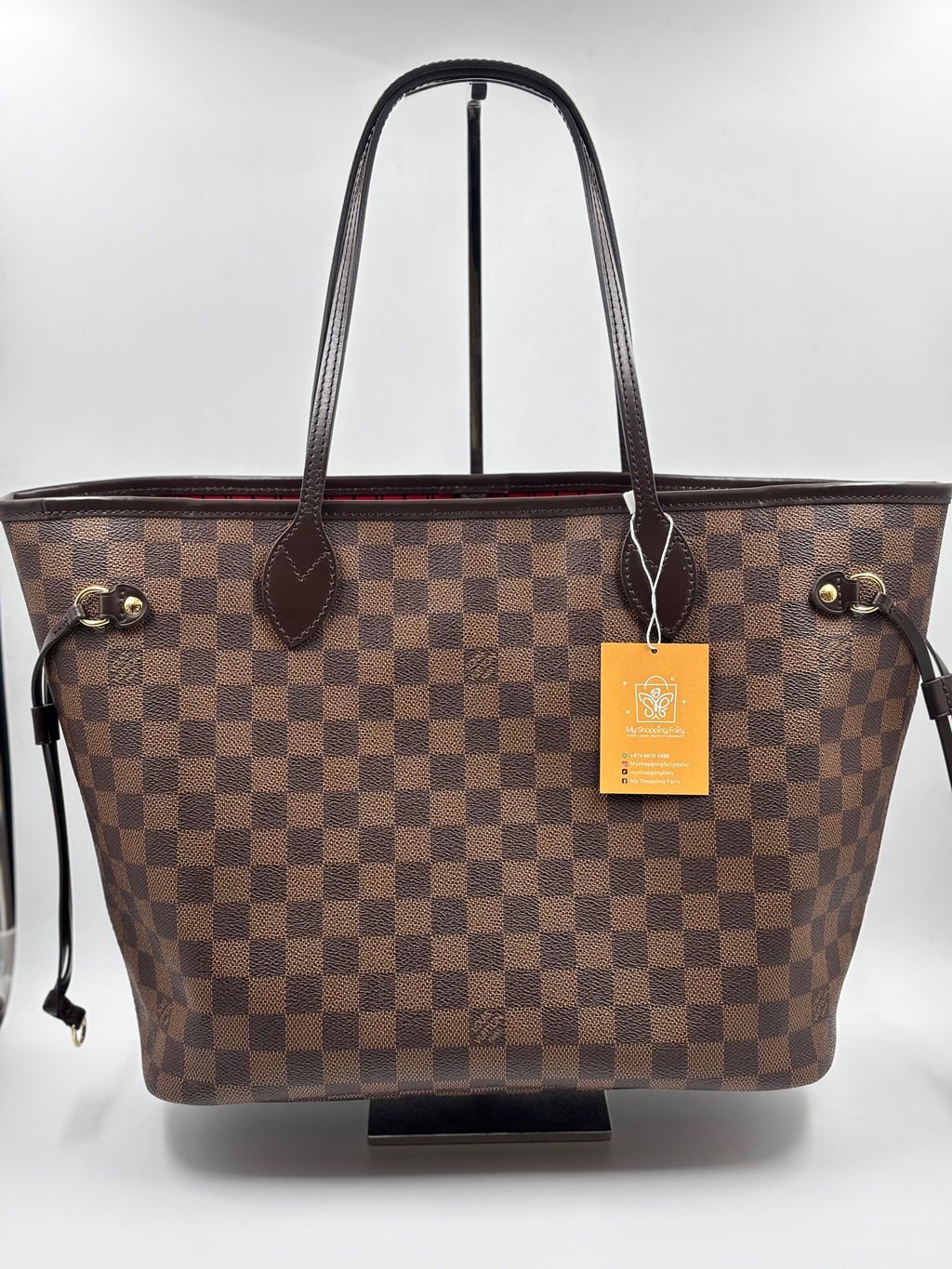 LV Damier Ebene Neverfull MM w/ Pouch