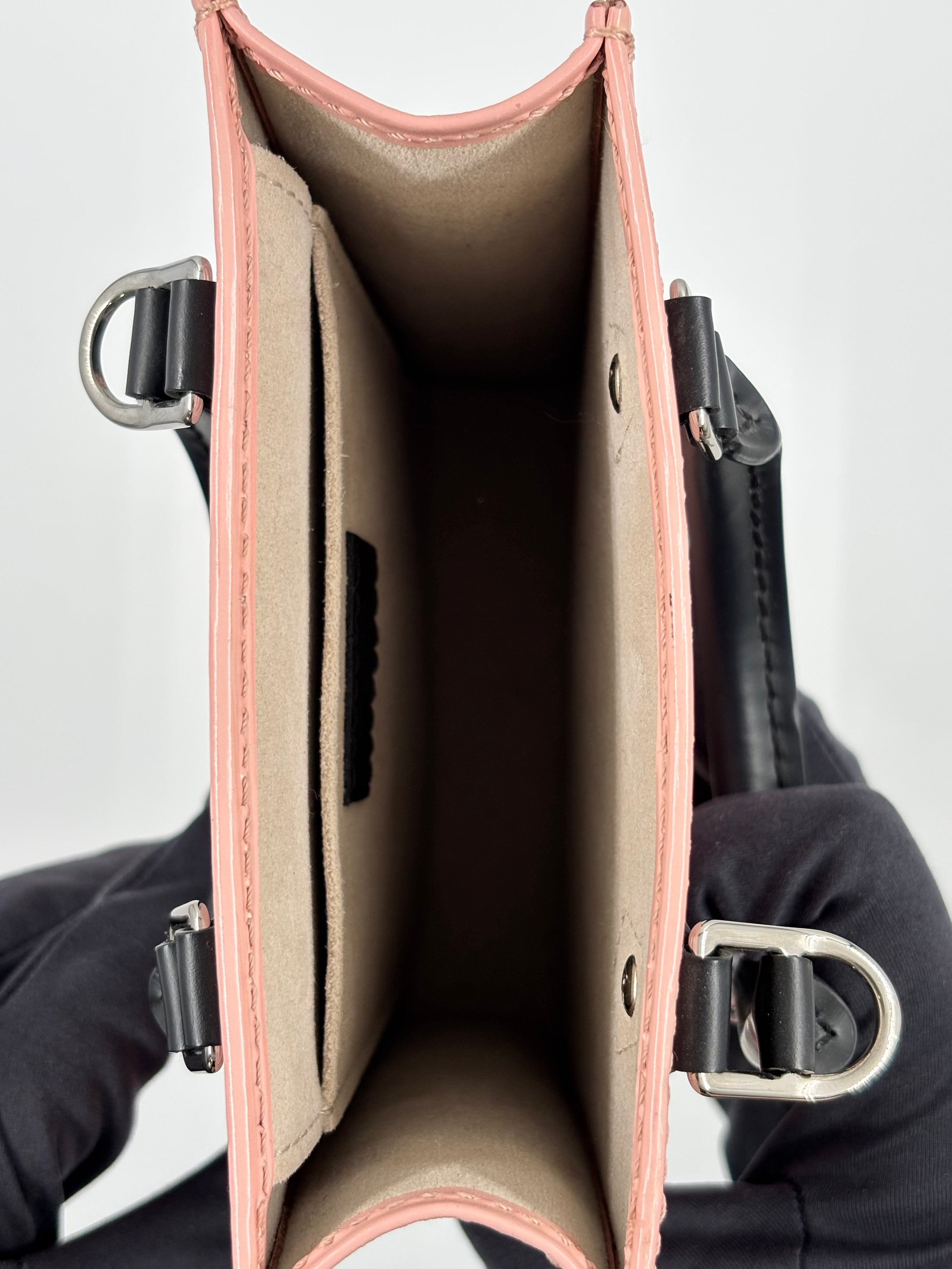 LV Petit Sac Plat in Rose Ballerine Epi Leather