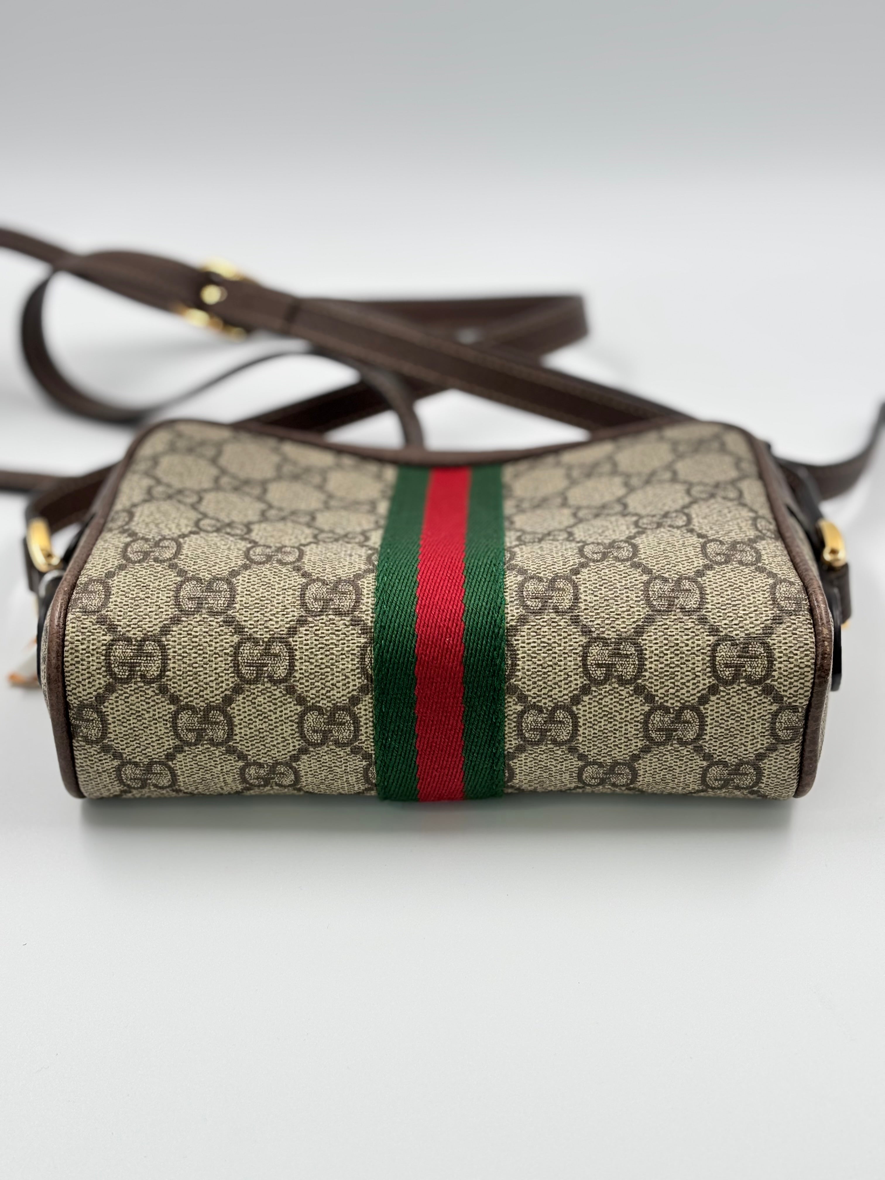 Gucci GG Supreme Canvas Mini Ophidia  Crossbody  Bag