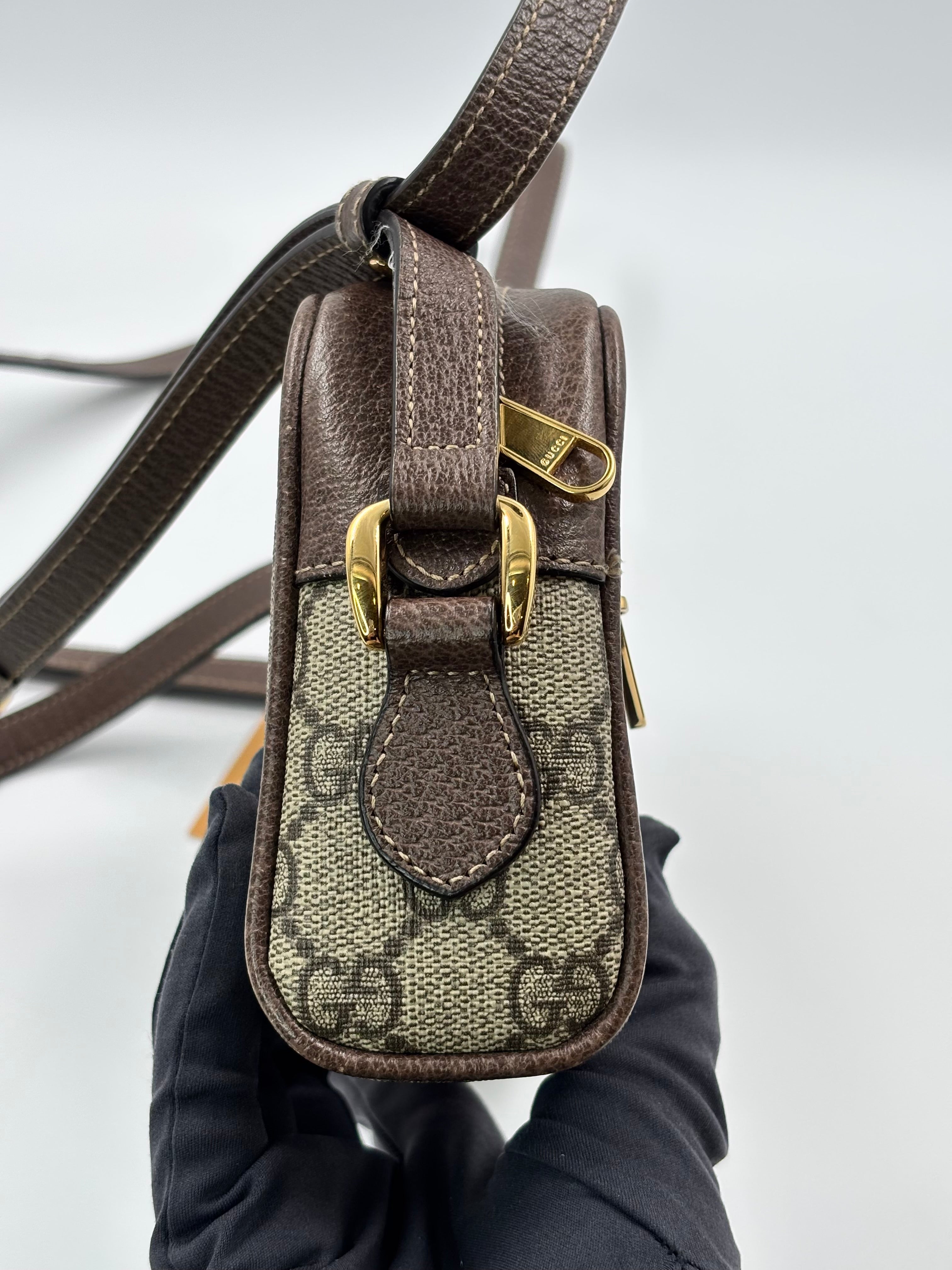 Gucci GG Supreme Canvas Mini Ophidia  Crossbody  Bag