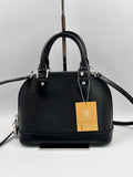 LV Black Epi Alma BB Bag
