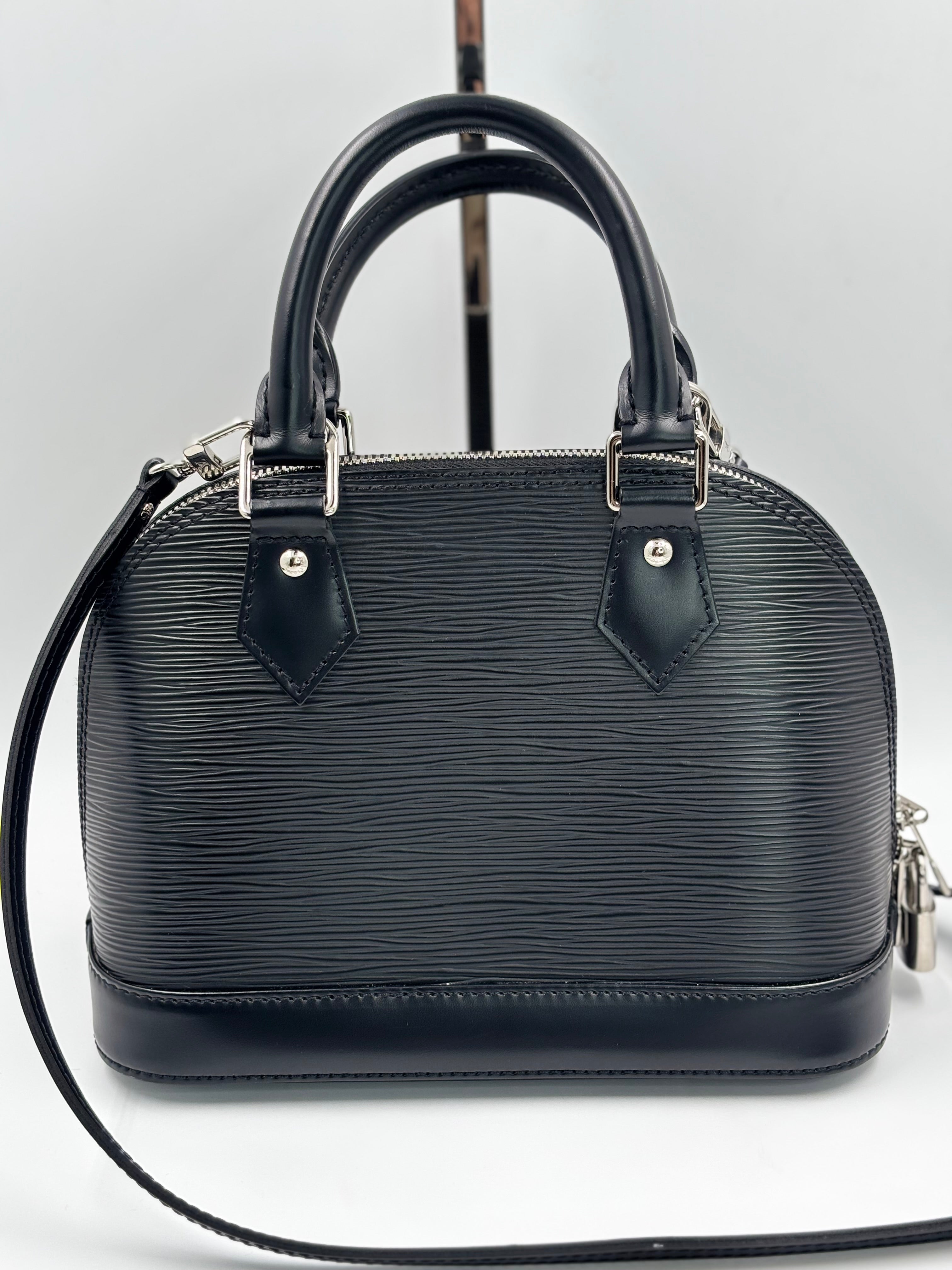 LV Black Epi Alma BB Bag