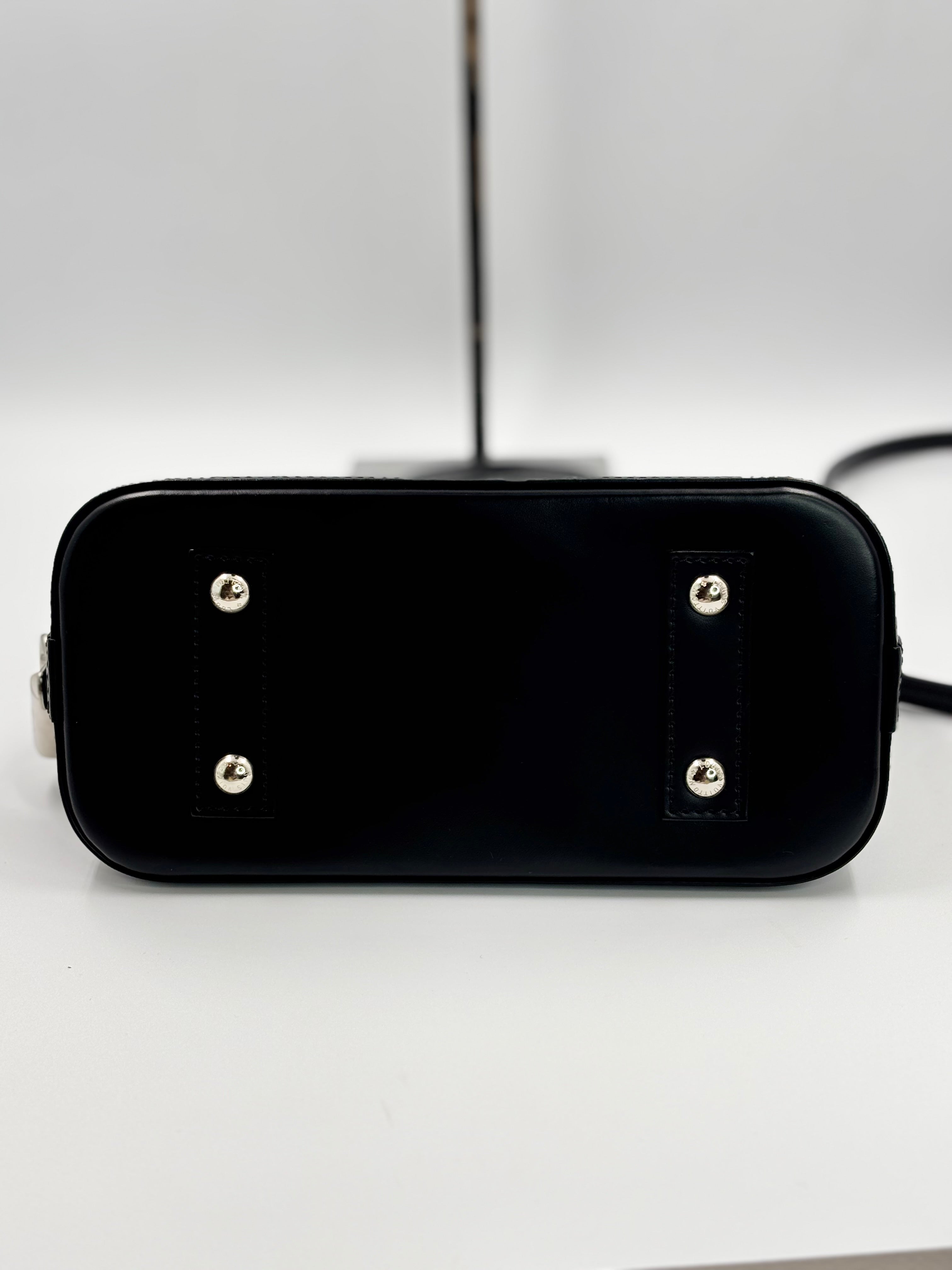 LV Black Epi Alma BB Bag