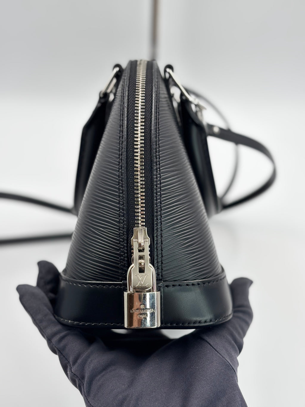 LV Black Epi Alma BB Bag