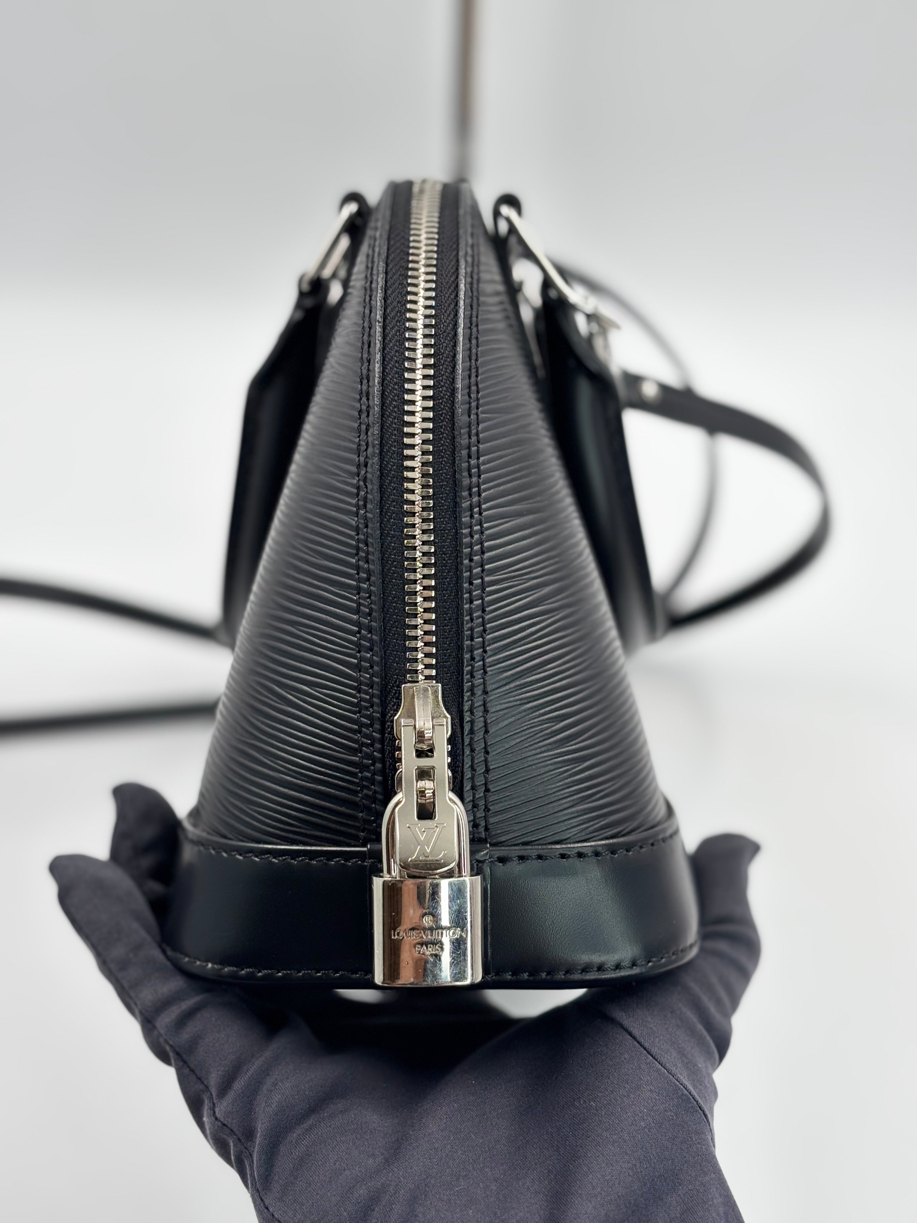 LV Black Epi Alma BB Bag