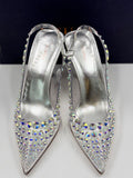Le Silla Gilda rhinestone- Embellished Slingback Pumps