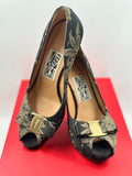 Salvatore Ferragamo Talia peep-toe pumps