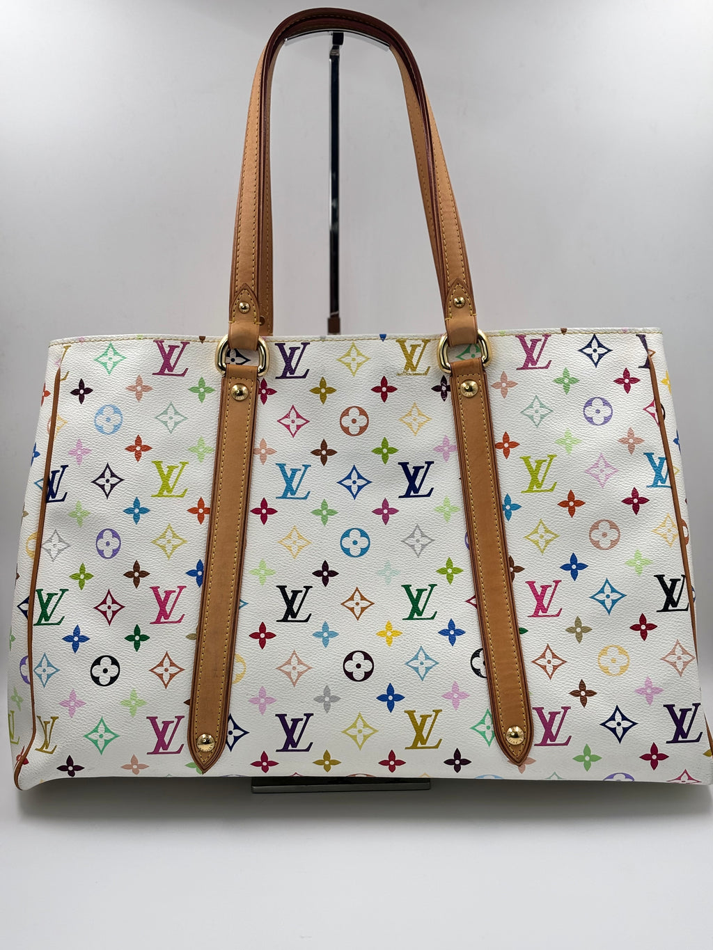 LV White Multicolore Monogram Aurelia GM