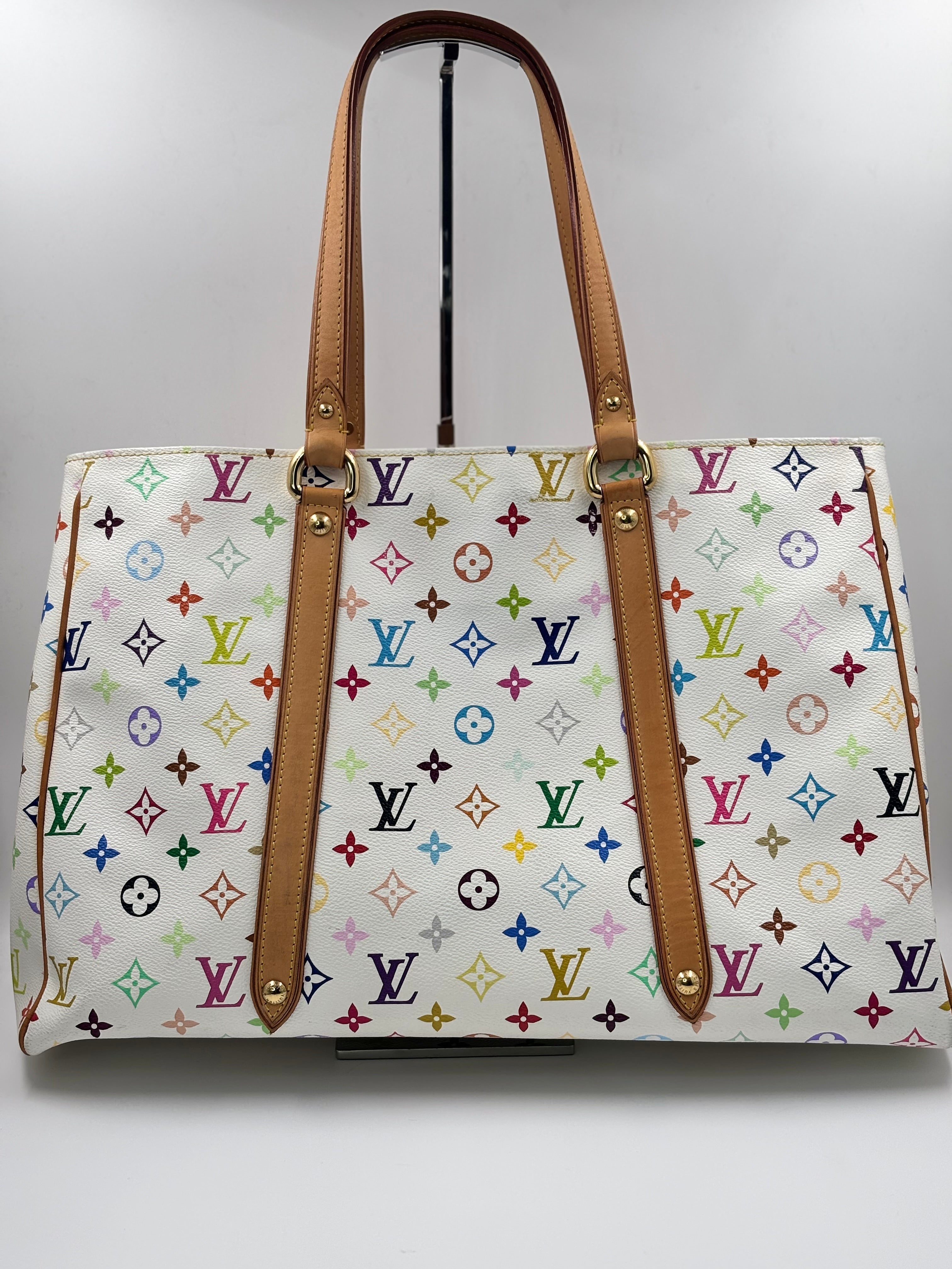 LV White Multicolore Monogram Aurelia GM