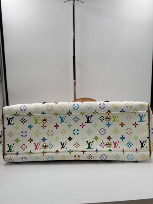 LV White Multicolore Monogram Aurelia GM