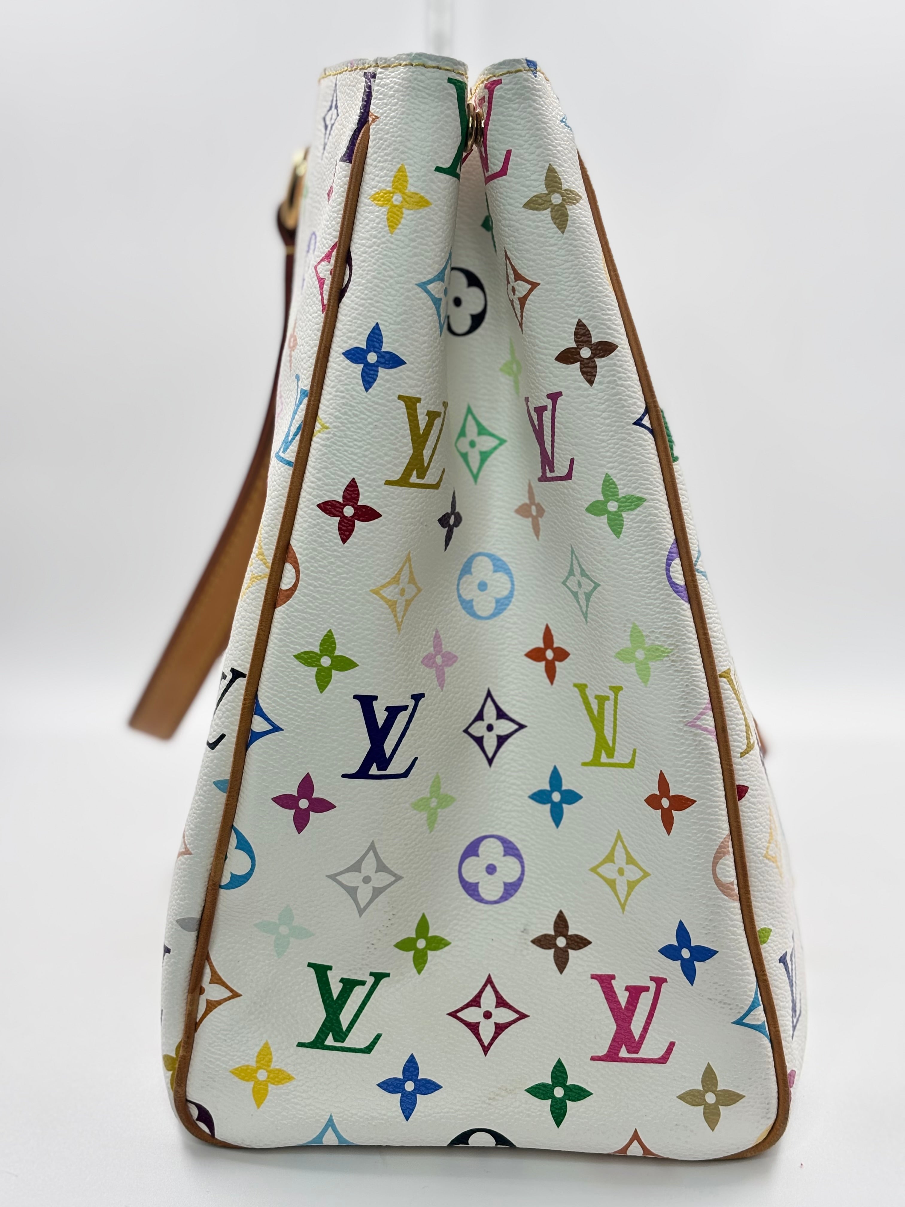 LV White Multicolore Monogram Aurelia GM