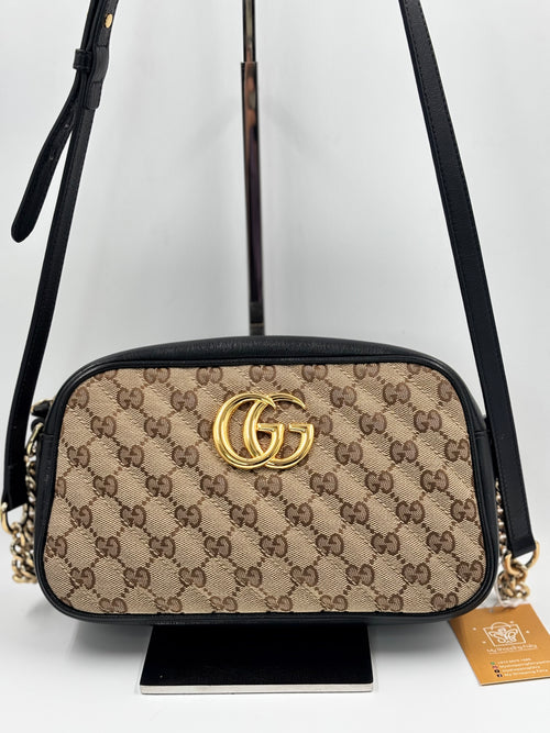 Gucci Canvas Marmont Small Camera Bag