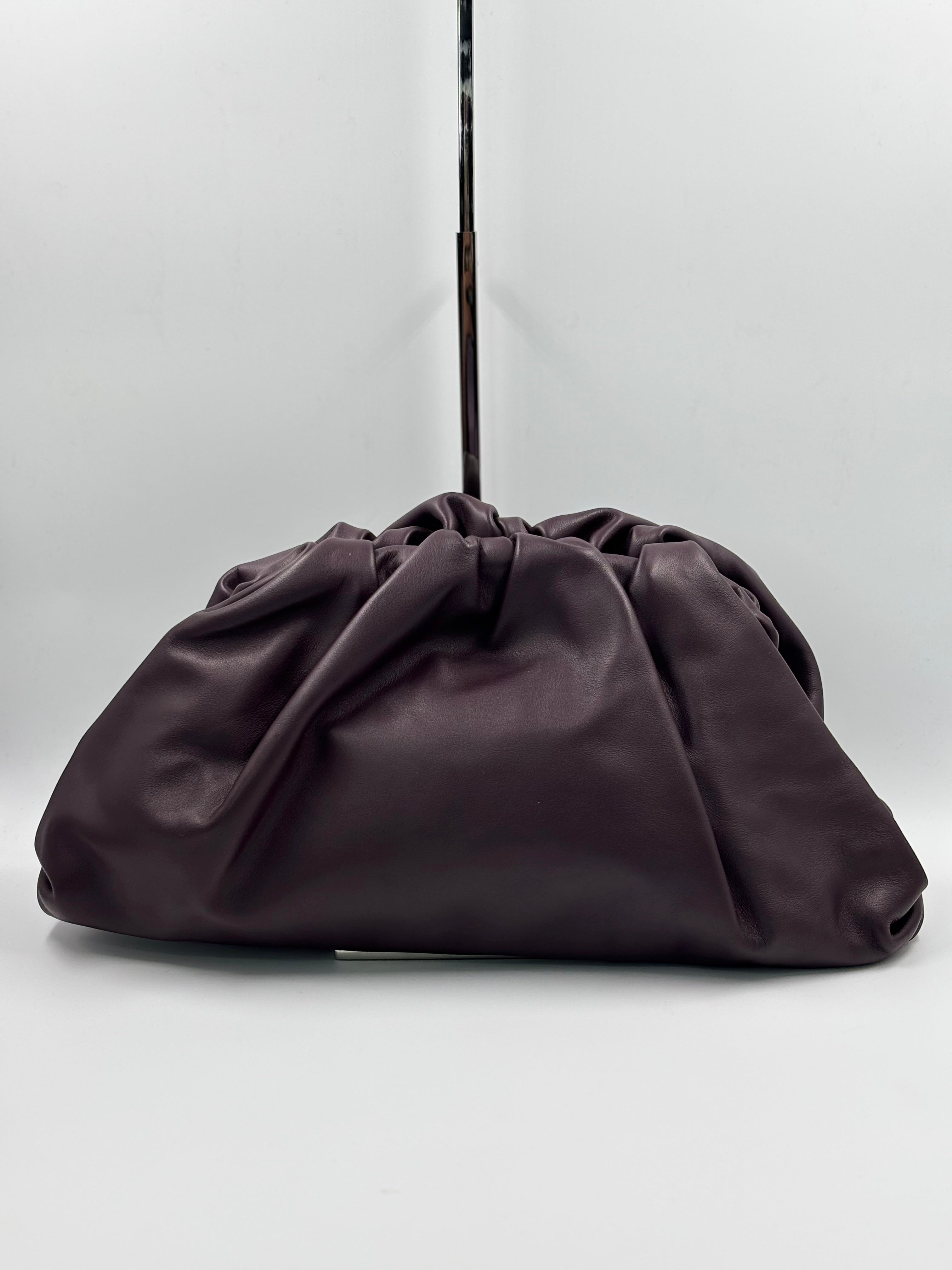 Bottega Veneta Grape & Gold  The Pouch Clutch Bag