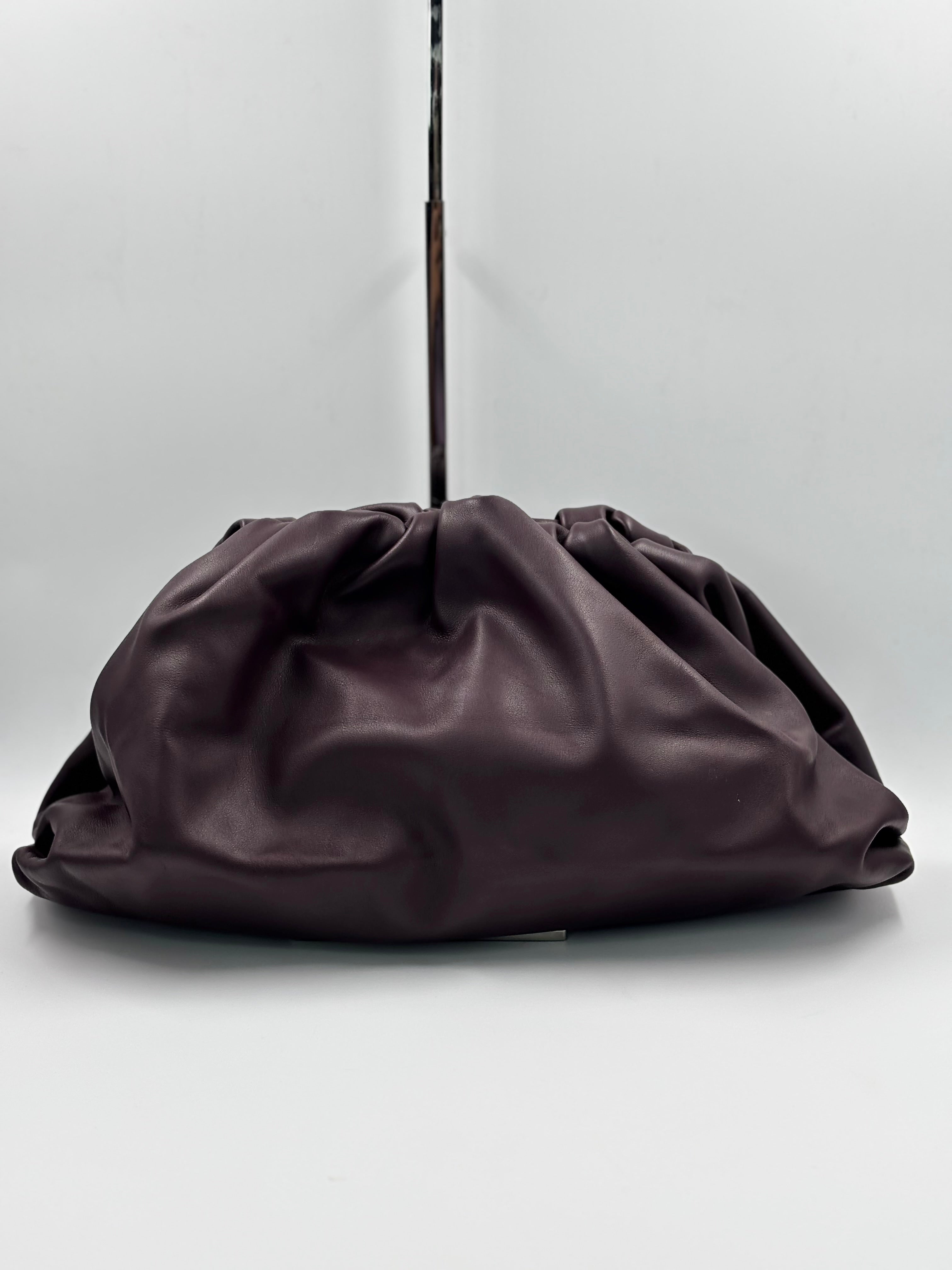 Bottega Veneta Grape & Gold  The Pouch Clutch Bag