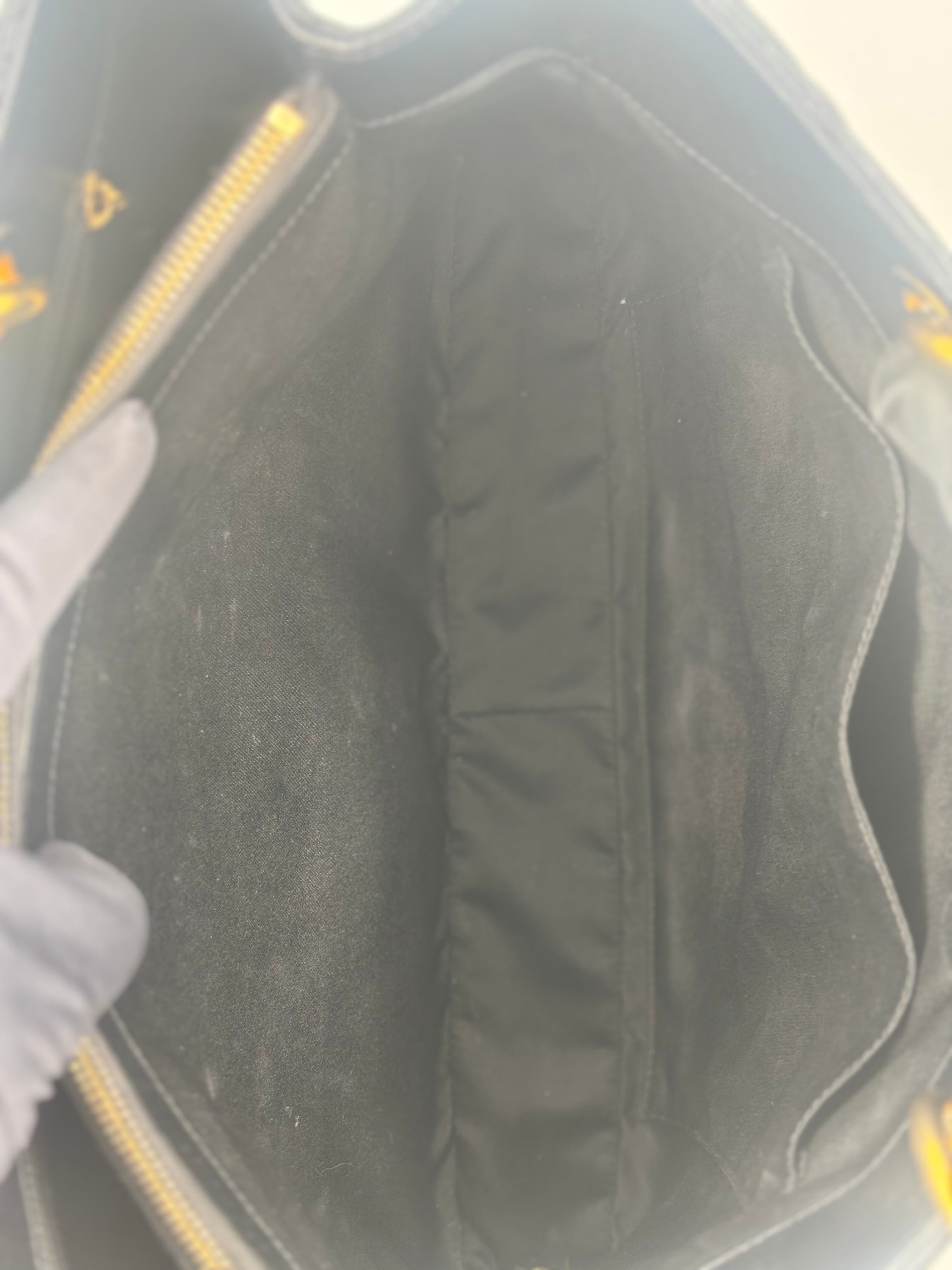 Chanel Black Quilted Caviar Leather GST Bag
