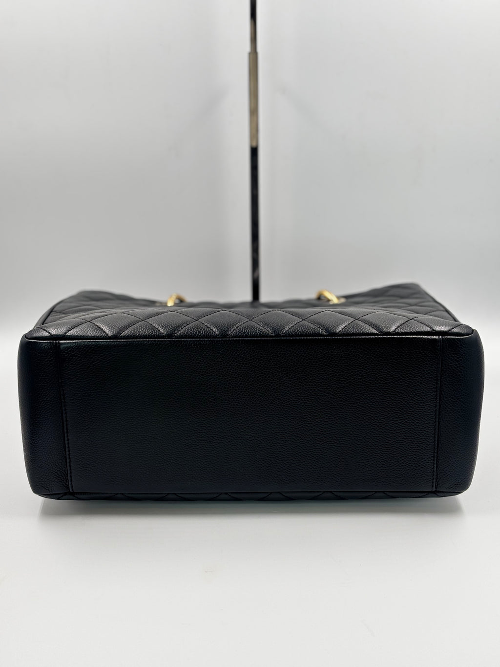 Chanel Black Quilted Caviar Leather GST Bag