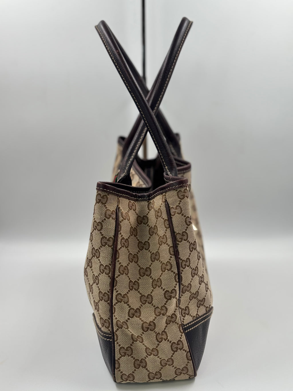 Gucci Beige/Ebony GG Canvas Princy Tote Bag