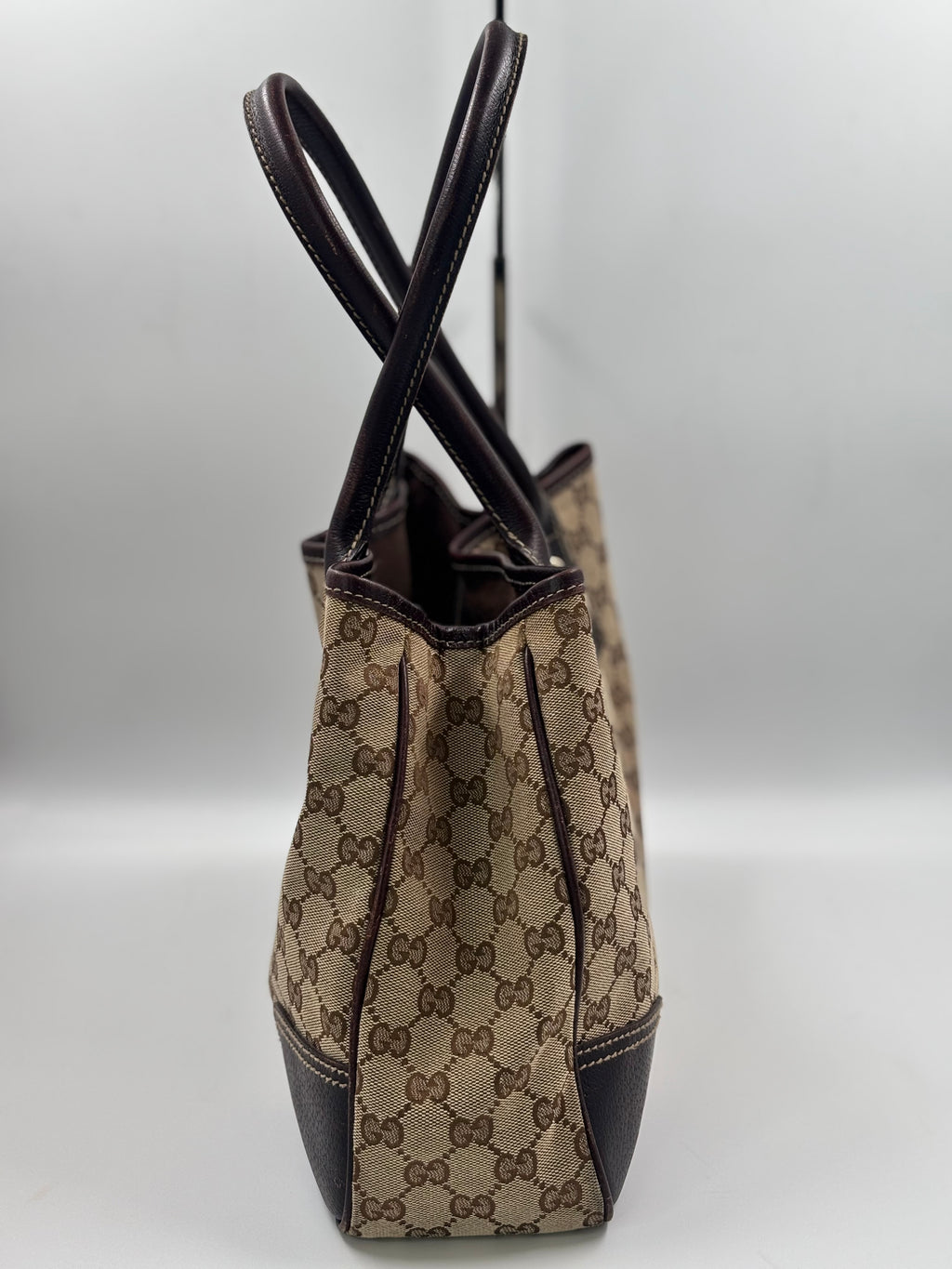 Gucci Beige/Ebony GG Canvas Princy Tote Bag