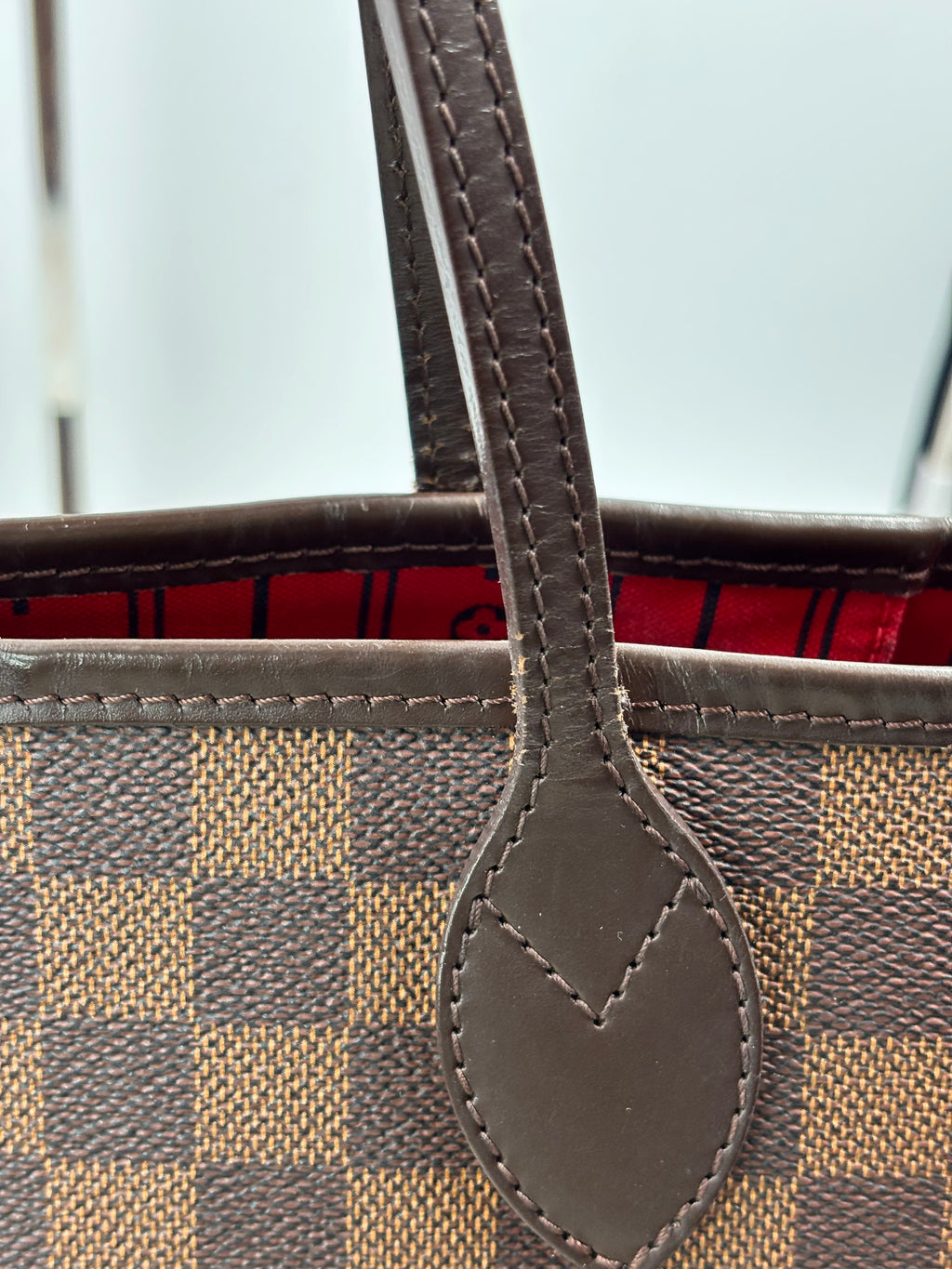 LV Damier Ebene Neverfull MM