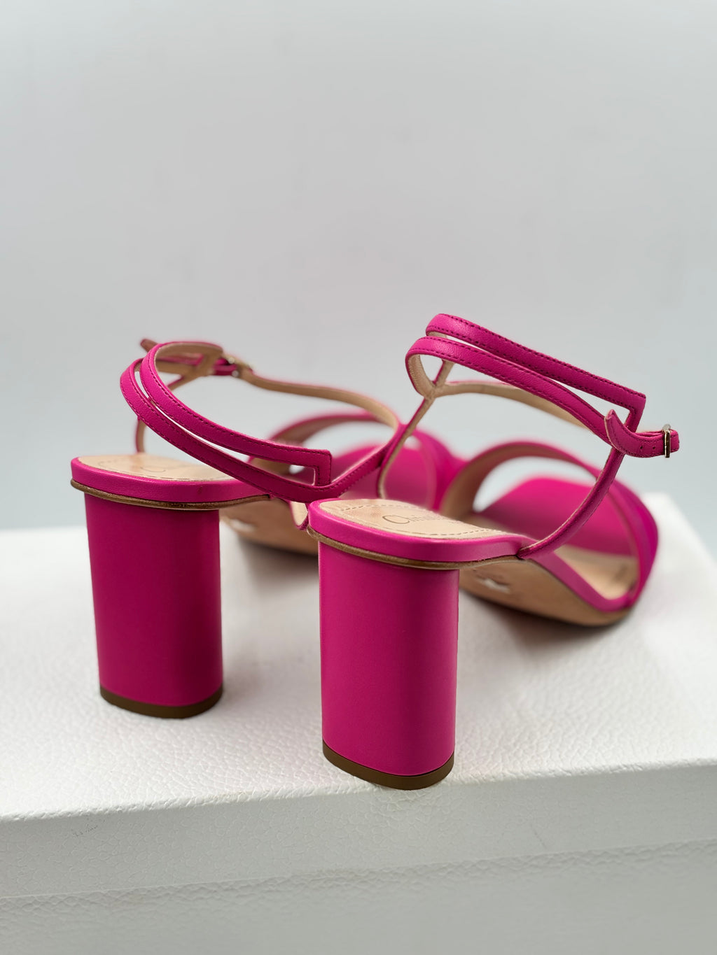 Christian Dior Fuchsia Pink Dway  Heeled Sandals