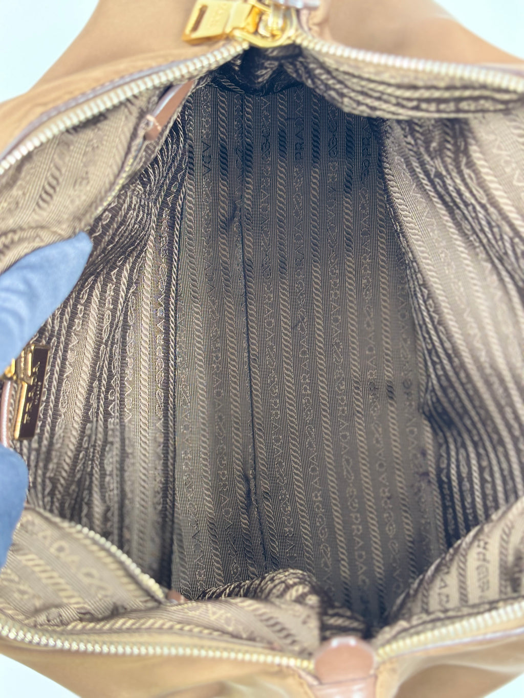 Prada Brown Tessuto Nylon Tote Bag