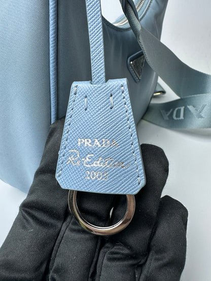 PRADA MULTI POCHETTE LIGHT BLUE