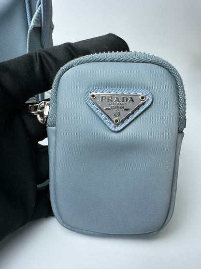 PRADA MULTI POCHETTE LIGHT BLUE